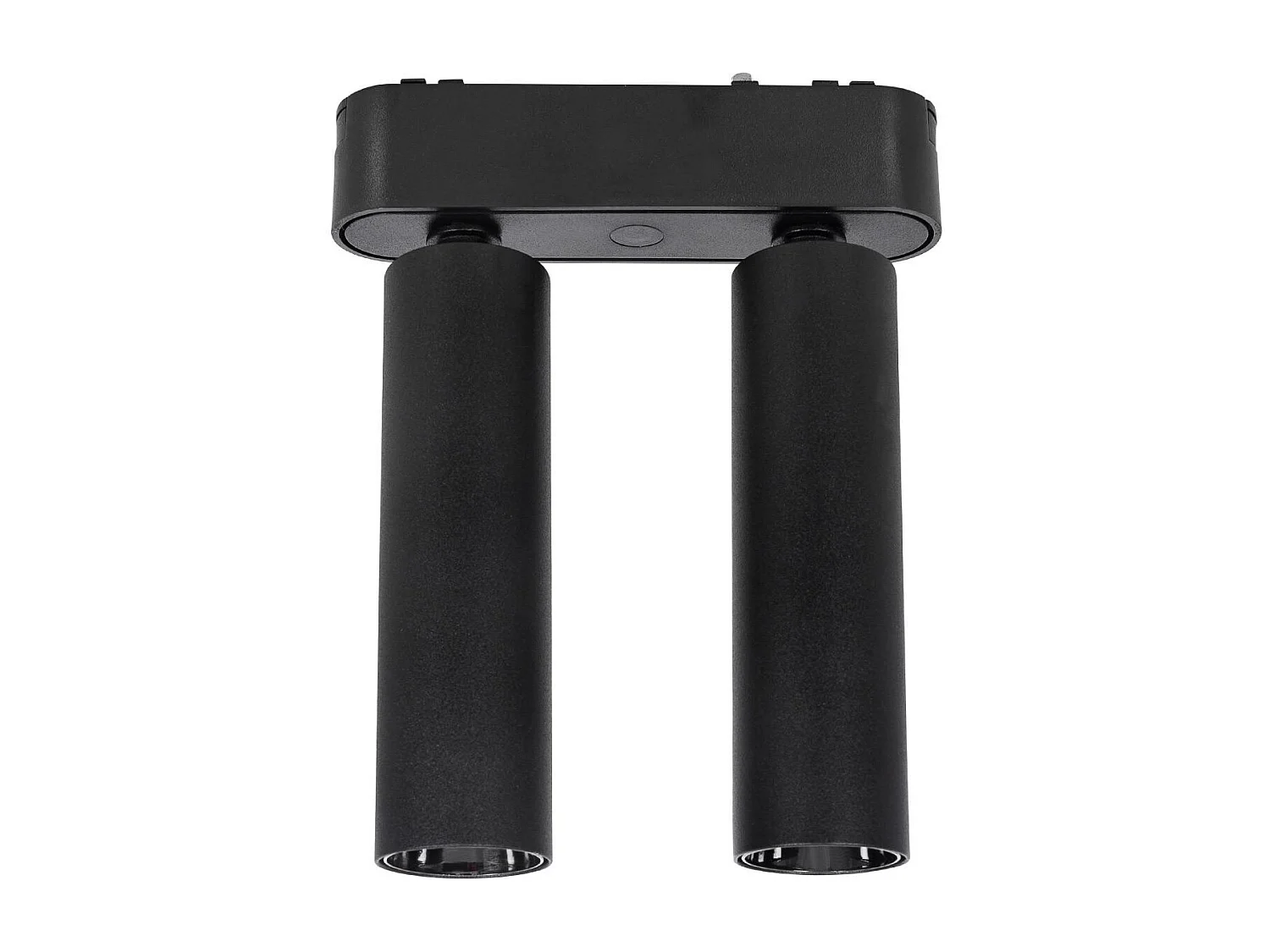 Spot LED sur Rail Magnétique 25mm Extra-Plat 14W Double 48V Noir 2700K Blanc chaud