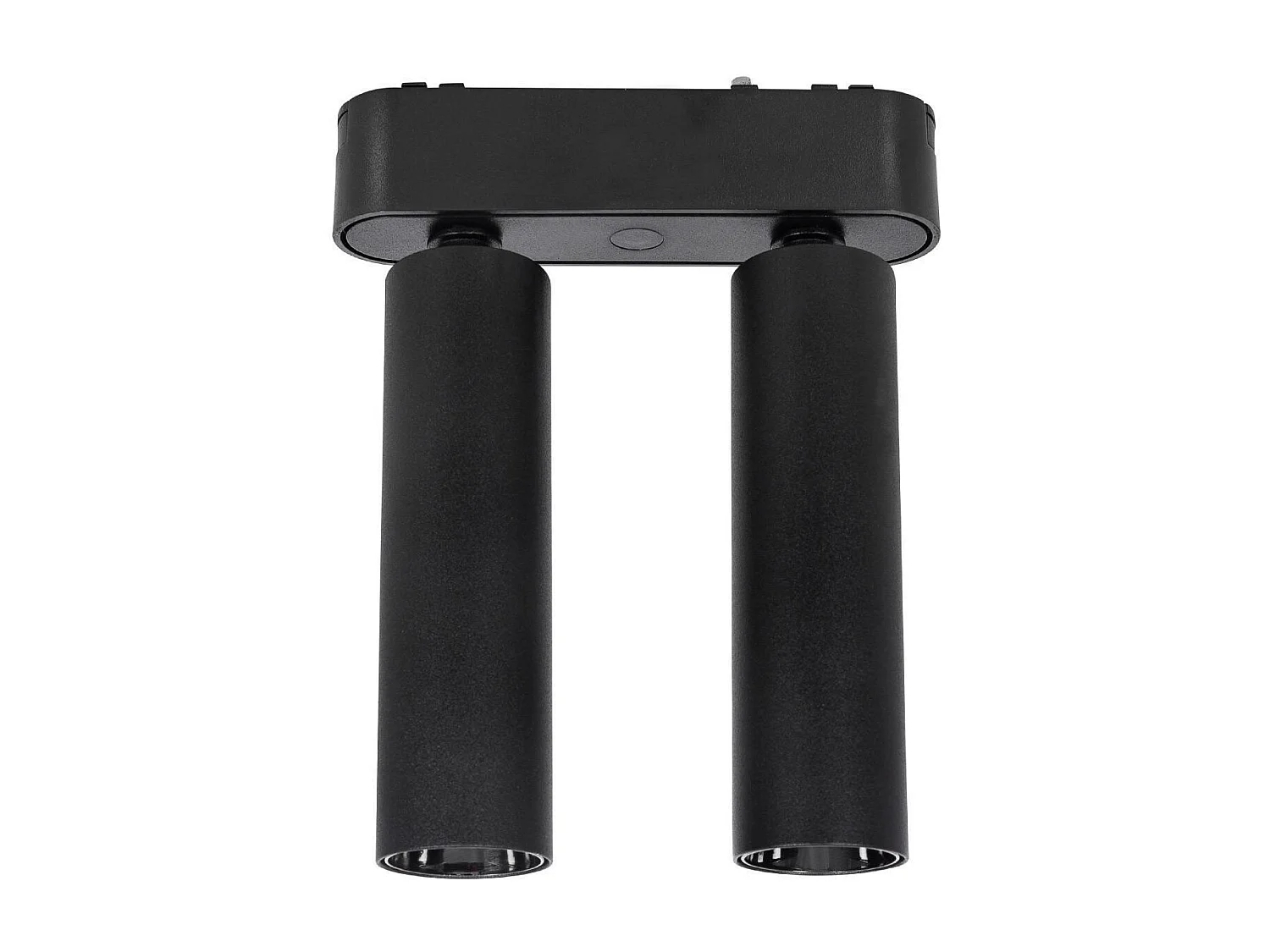 Spot LED sur Rail Magnétique 25mm Extra-Plat 14W Double 48V Noir 2700K Blanc chaud