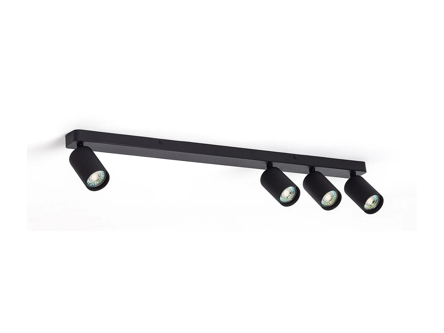 Lampada da Soffitto Alluminio Breixo 4 Faretti  Nero