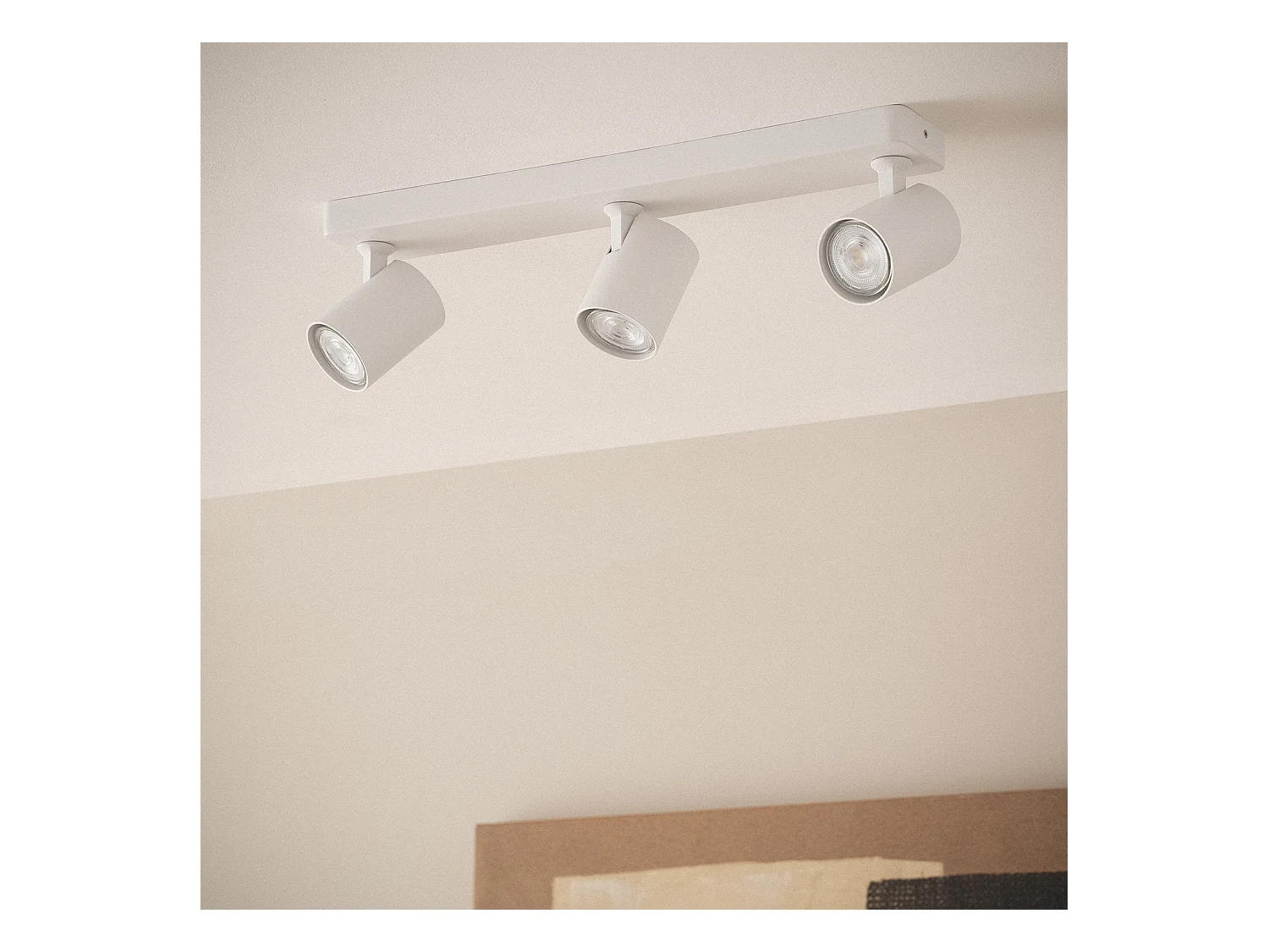 Plafonnier Orientable Blanc Cora 3 Spots Blanc