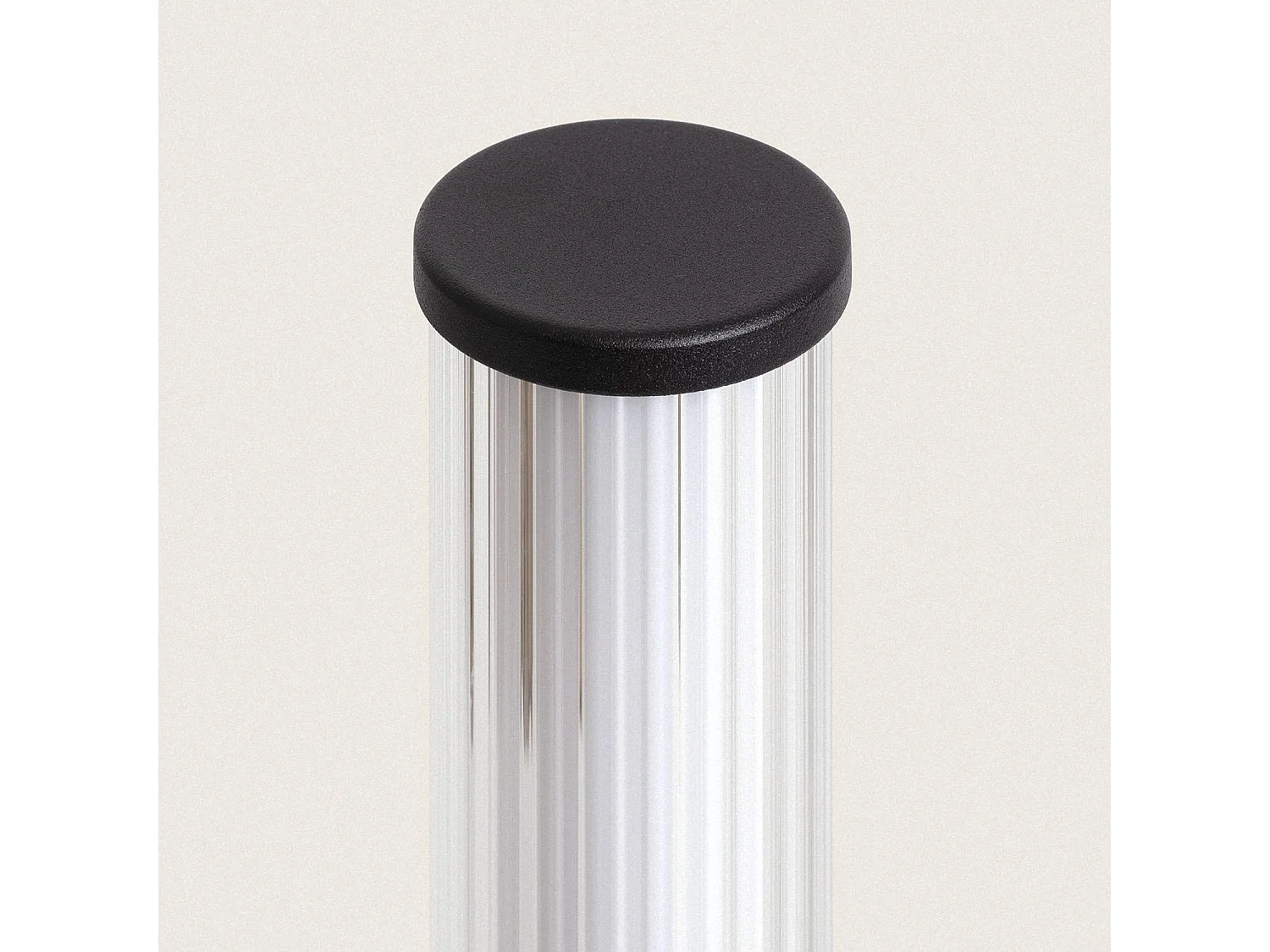 Baliza Exterior LED 12W Superficie Pie 80 cm Britget Negro