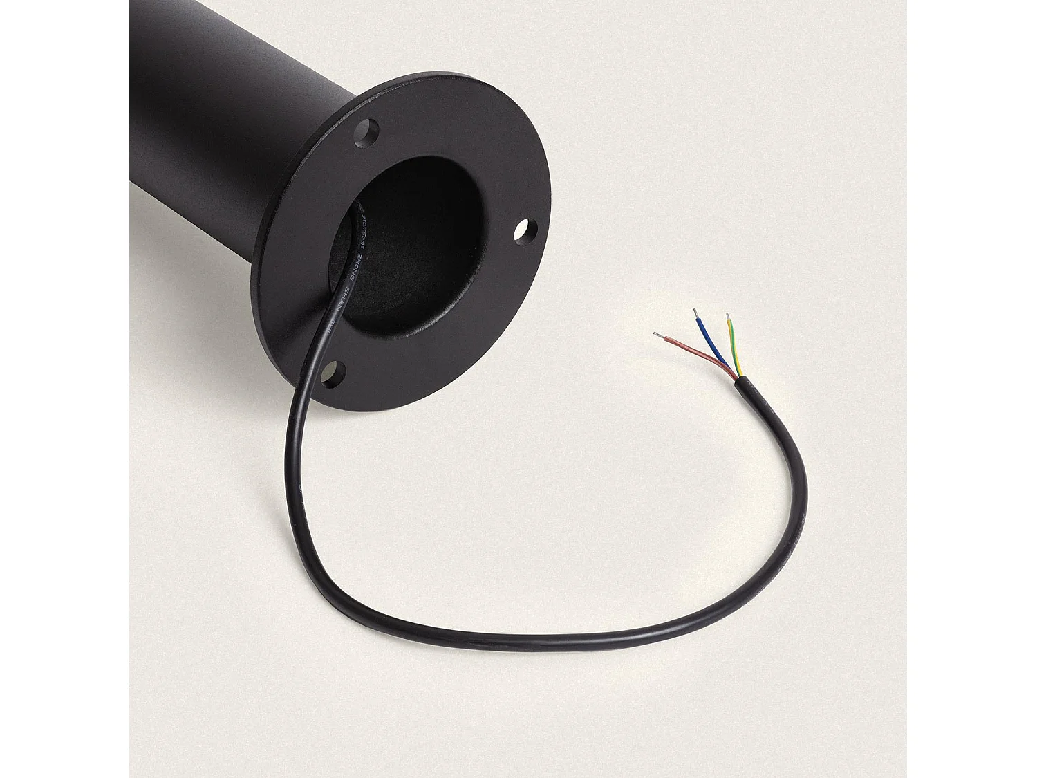 Baliza Exterior LED 12W Superficie Pie 80 cm Britget Negro