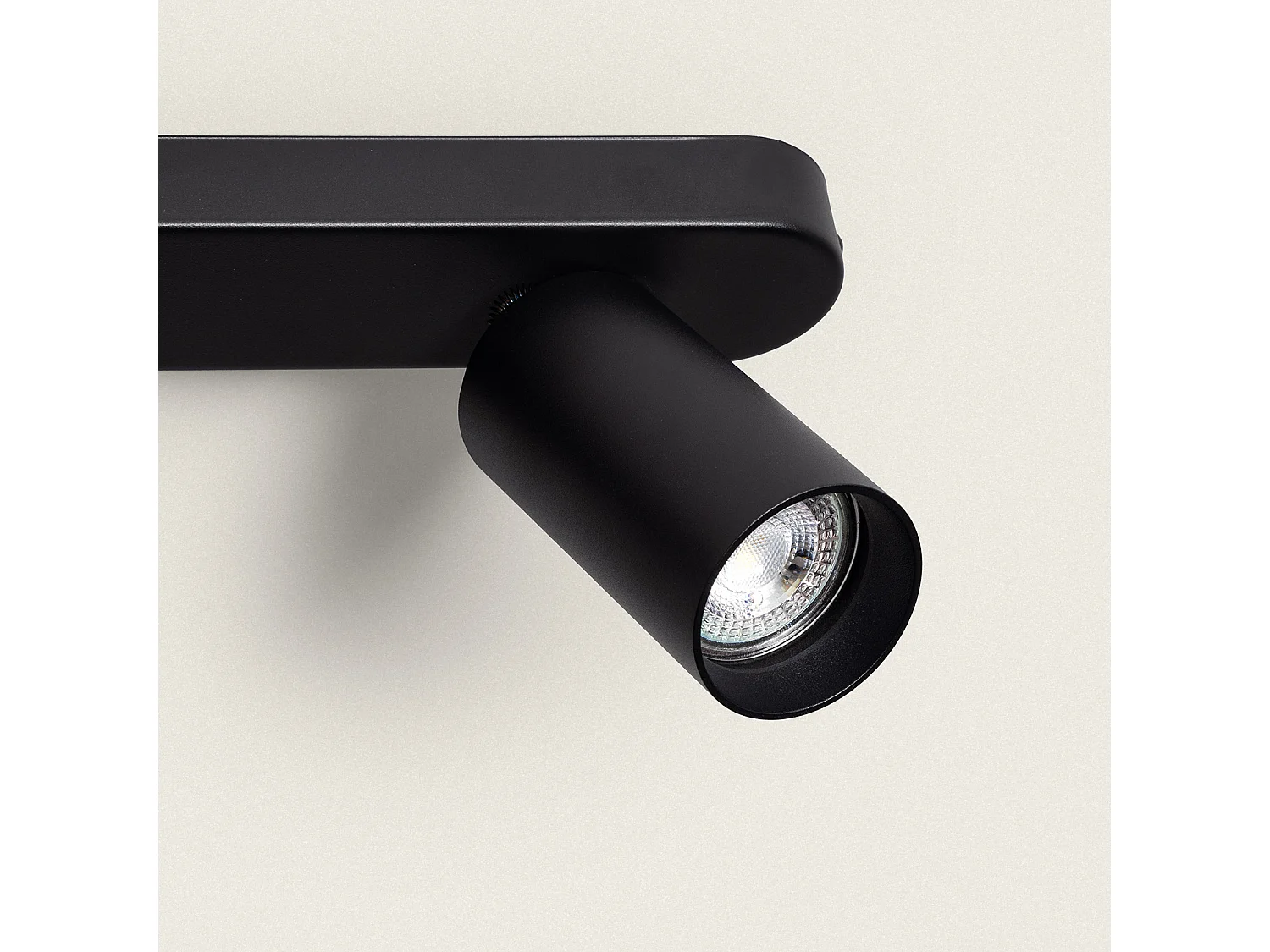 Lámpara de Techo Orientable Emir 2 Focos Negro