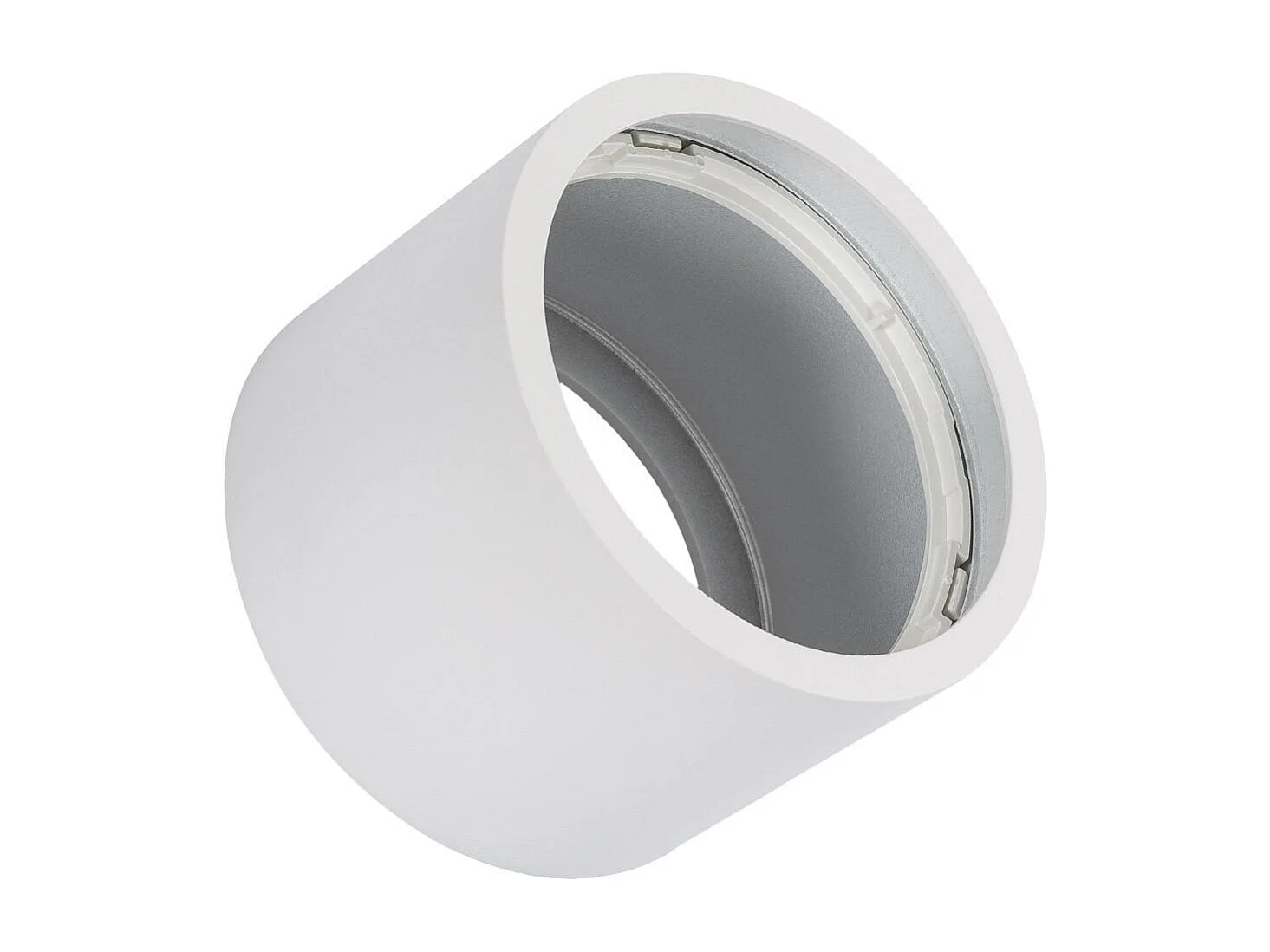 Portafaretto Downlight da Superficie Circolare per Lampadina LED GU10 AR111 Bianco
