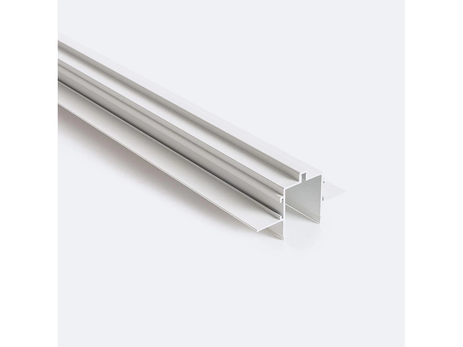 Profilé Encastré pour Rail Magnétique SuperSlim 25mm En Saillie 48V 1m Blanc