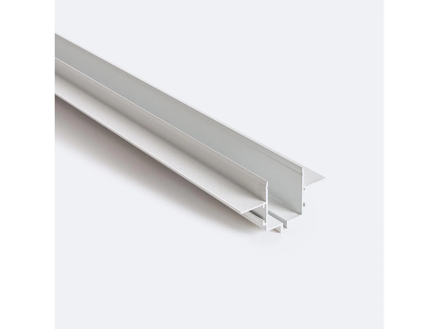 Profilé Encastré pour Rail Magnétique SuperSlim 25mm En Saillie 48V 1m Blanc
