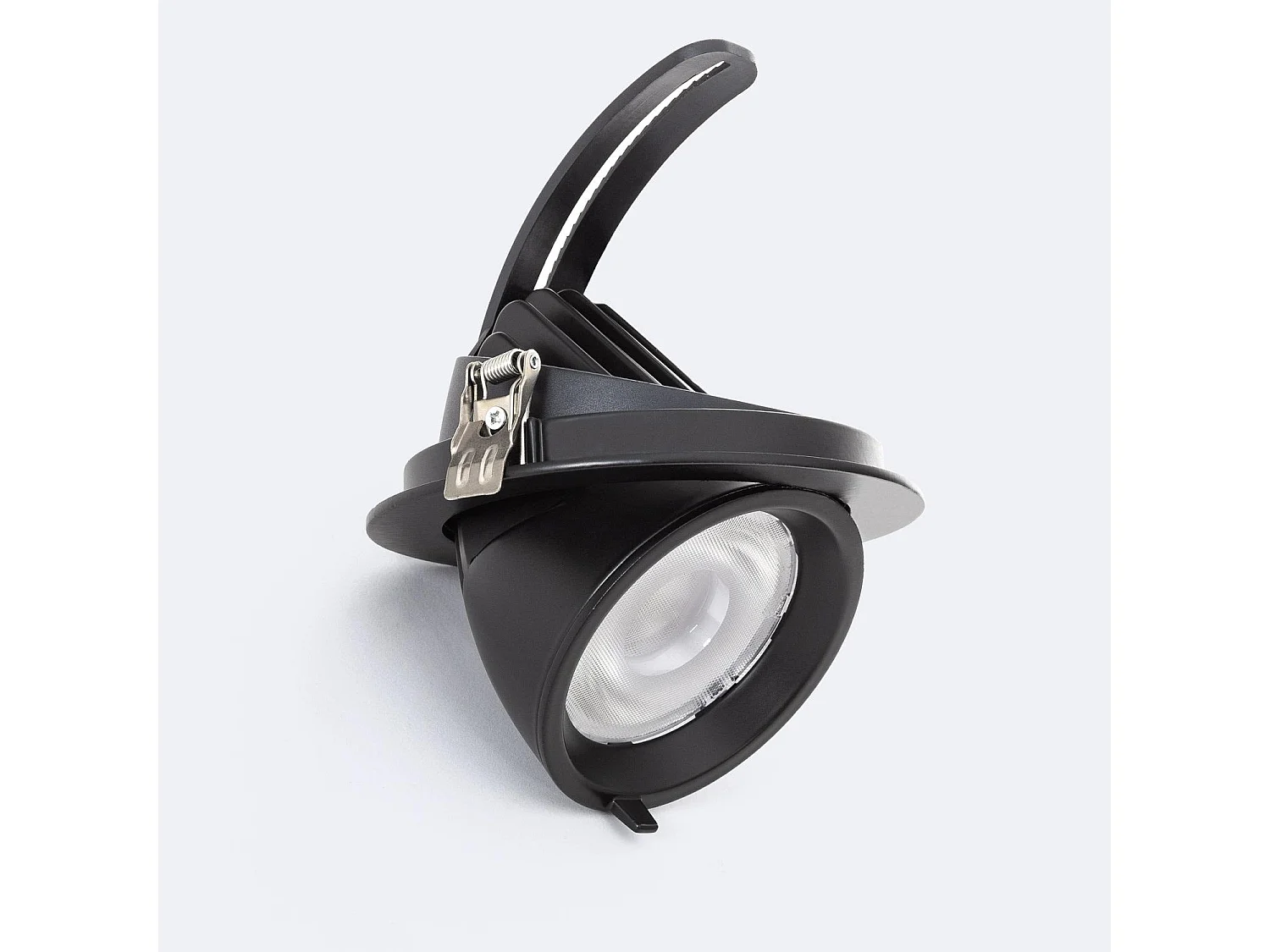 Downlight LED 24W Rond Orientable  120lm/W LIFUD Coupe Ø 170 mm Noir Blanc Chaud No Flicker 3000K