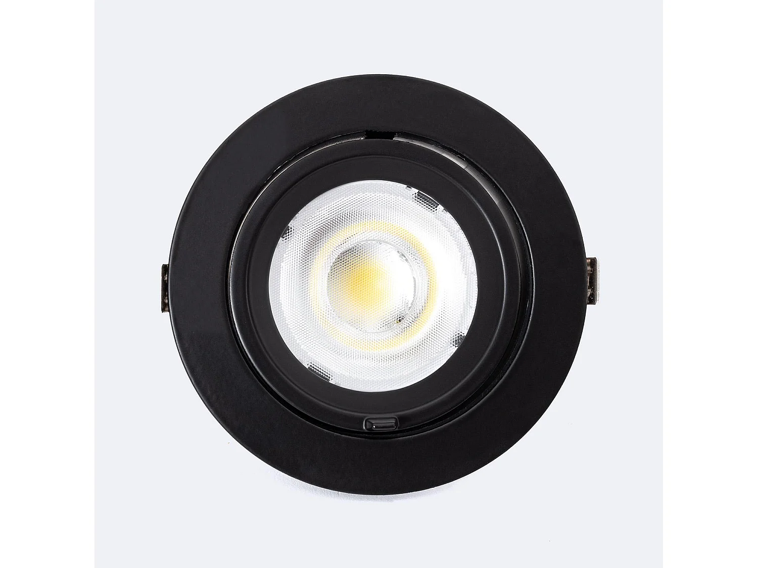 Downlight LED 24W Rond Orientable  120lm/W LIFUD Coupe Ø 170 mm Noir Blanc Chaud No Flicker 3000K