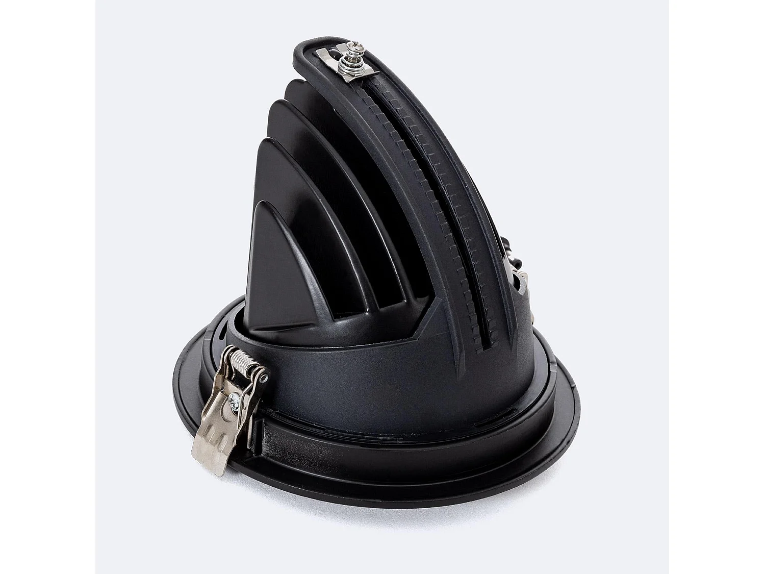 Downlight LED 24W Rond Orientable  120lm/W LIFUD Coupe Ø 170 mm Noir Blanc Chaud No Flicker 3000K