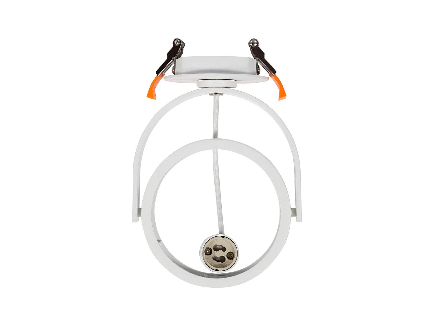 Collerette Downlight Ronde Orientable pour Ampoule LED GU10 AR111  Blanc