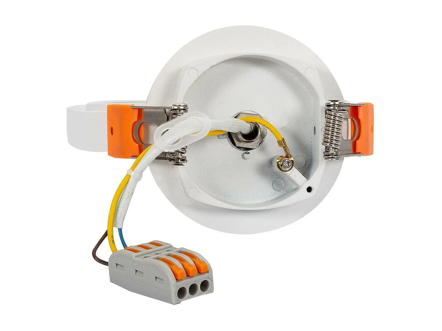 Portafaretto Downlight Incasso Circolare Orientabile per Lampadina LED GU10 AR111 Bianco