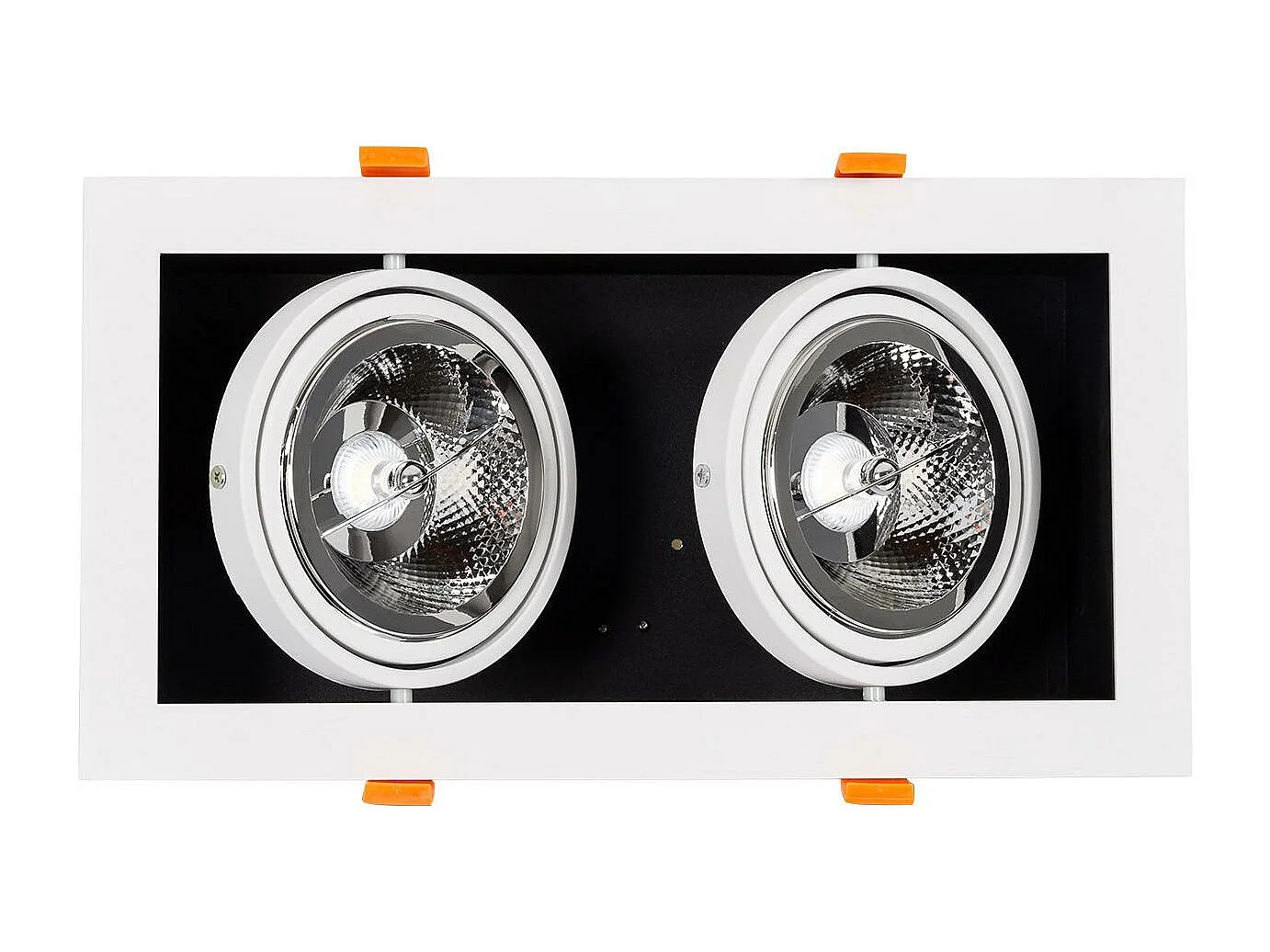 Downlight LED 30W Rettangolare Kardan AR111 Foro 325x165 mm 3000K Bianco Caldo