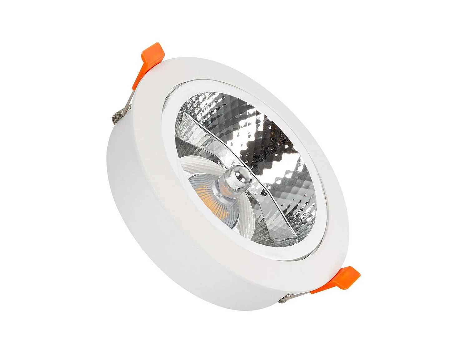 Faretto Downlight LED 15 W Circolare AR111 Foro Ø 120 mm 4000K Bianco Naturale