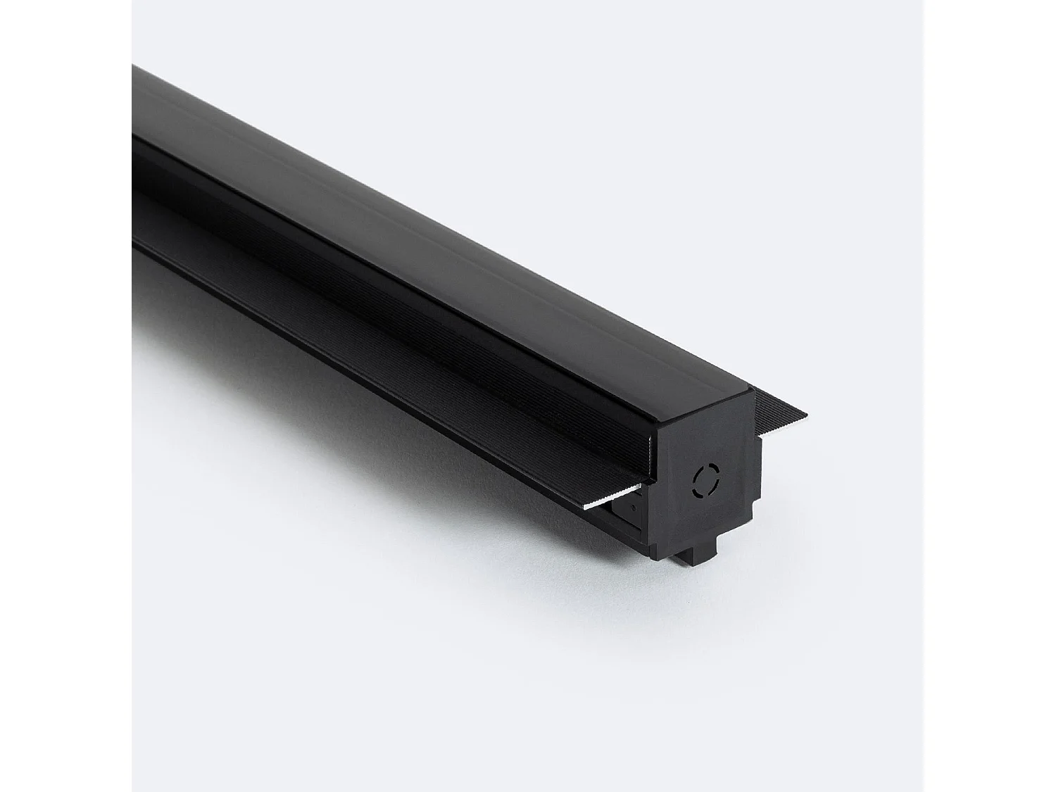 Profilé Encastré pour Rail Magnétique SuperSlim 25mm En Saillie 48V 1m Noir