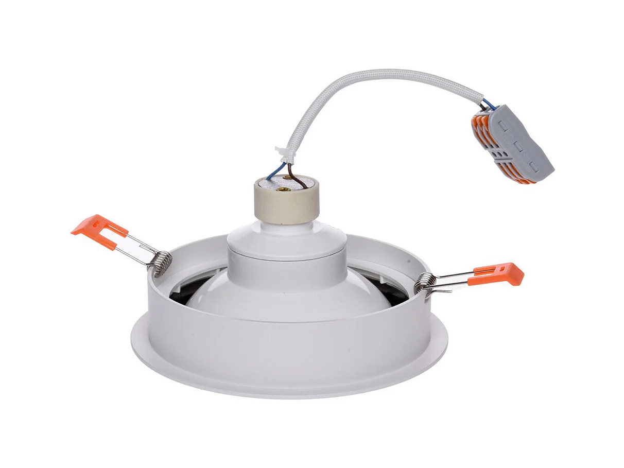 Faretto Downlight LED 12W Circolare AR111 Foro Ø 120 mm No Flicker 4000K Bianco Naturale