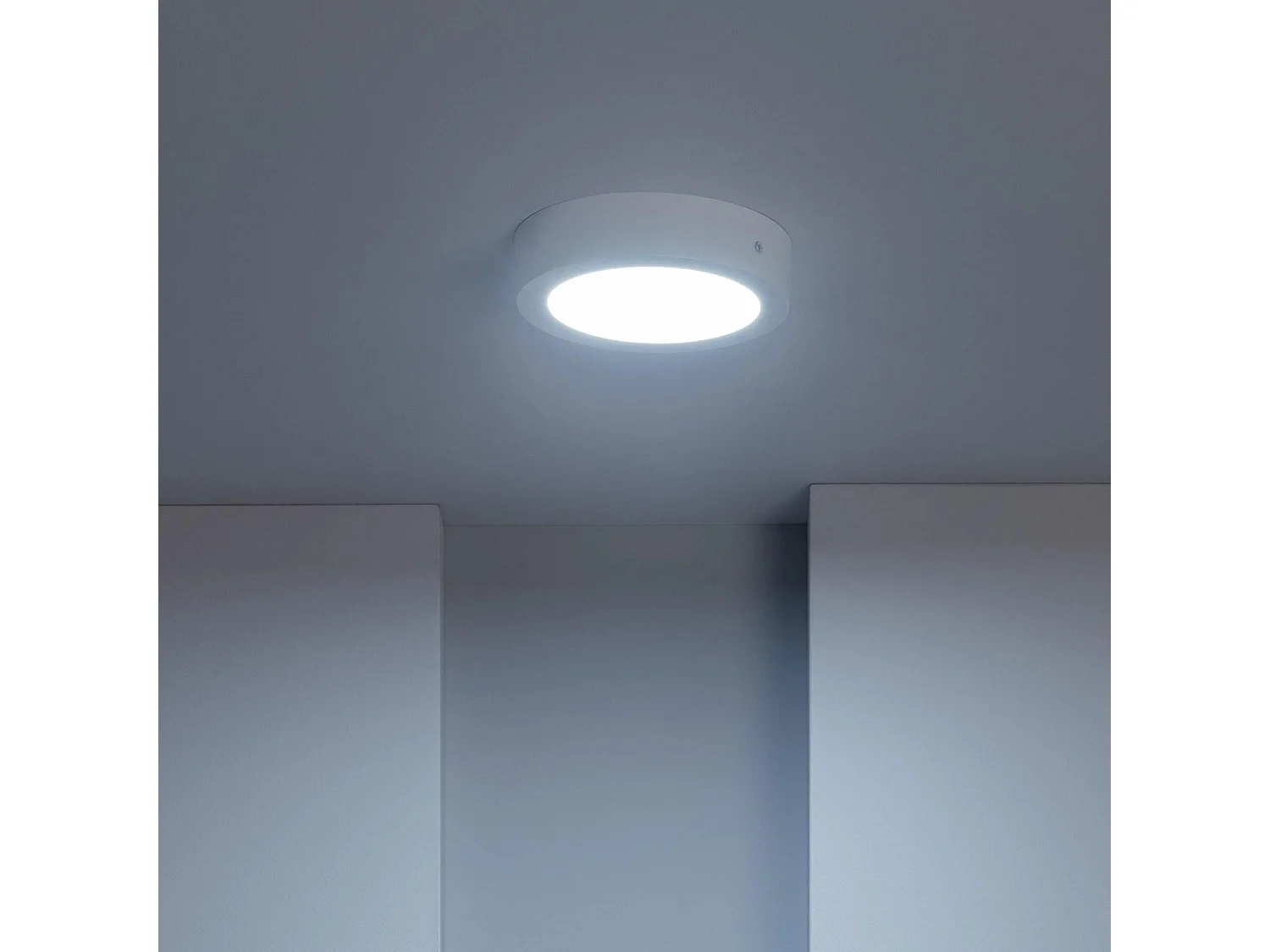 Plafoniera LED 12W Circolare SwitchCCT Selezionabile Foro Ø170 mm Regolazione compatibile con Telecomando RF V2 Selezionabile (Caldo-Naturale-Freddo)
