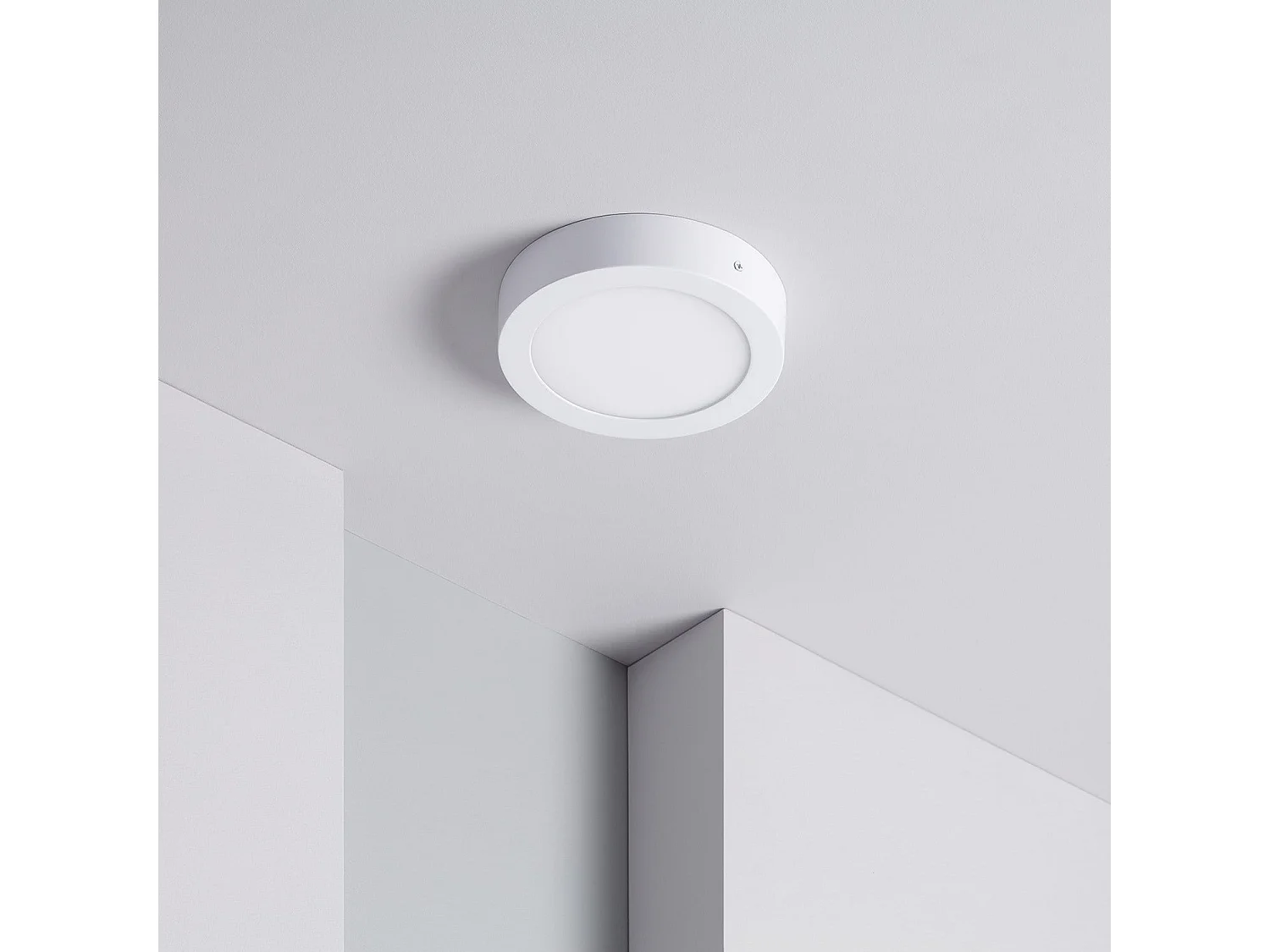 Plafonnier LED Rond 12W SwitchCCT Sélectionnable Ø 170mm Dimmable Compatible avec Télécommande RF V.2 Sélectionnable (chaud-neutre-froid)