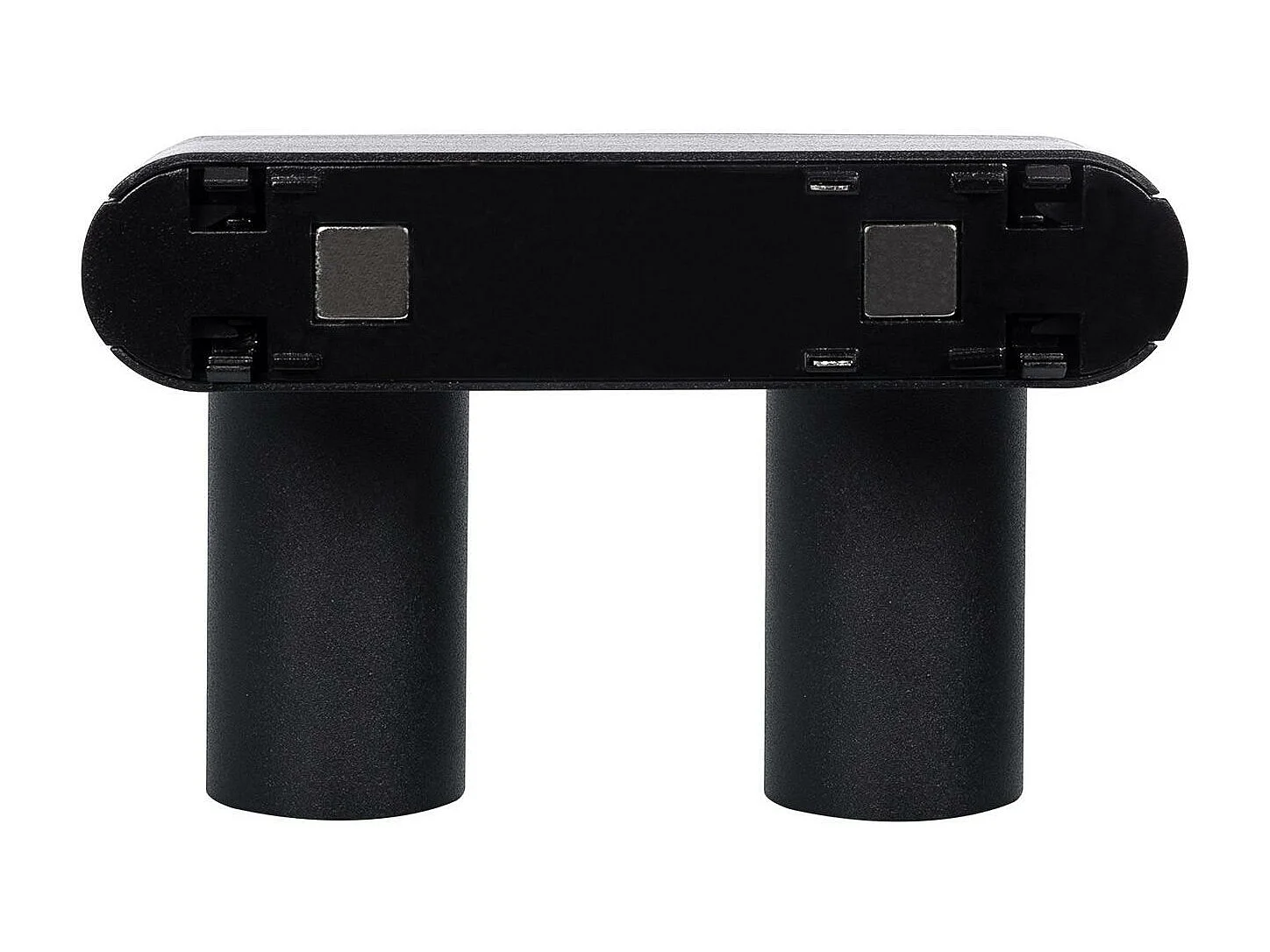 Spot LED sur Rail Magnétique 25mm Extra-Plat 10W Double 48V Noir 4000K Blanc neutre