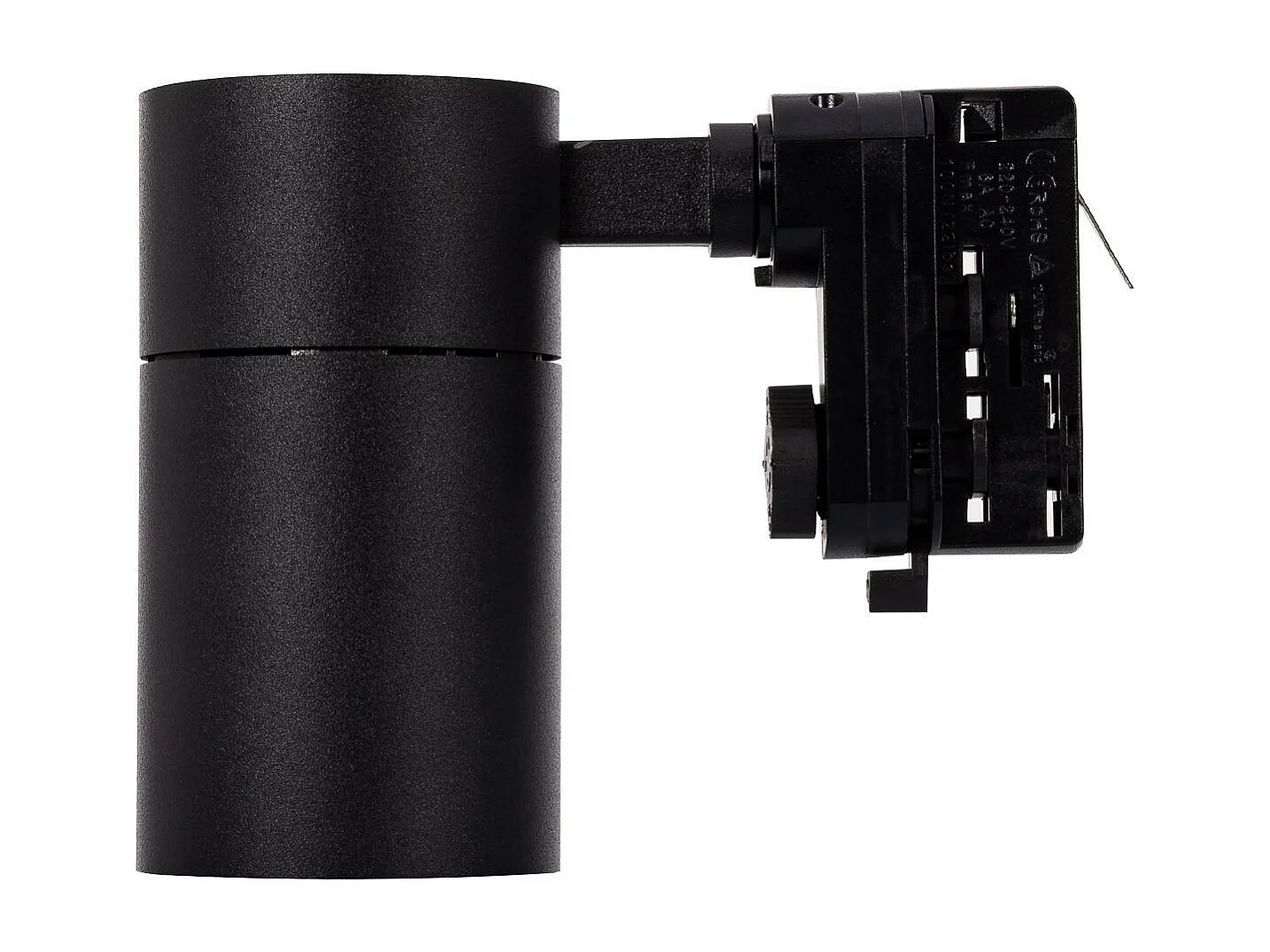 Spot LED sur Rail Triphasé 20W Mallet Dimmable Noir  4000K Blanc neutre