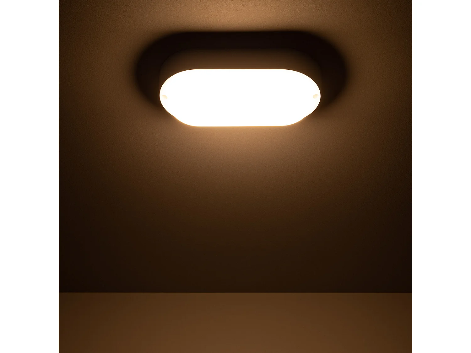 Plafonnier LED Extérieur Ovale 15W  White IP65 85x173 mm  3000K Blanc chaud