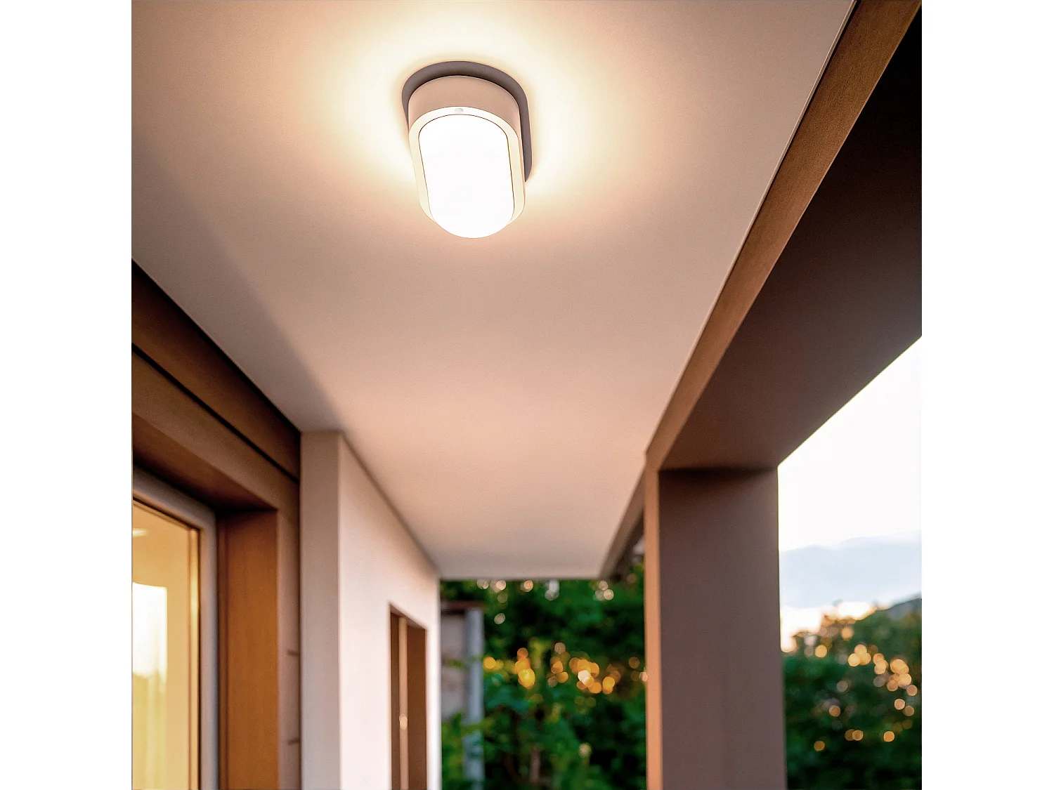 Plafonnier LED Extérieur Ovale 15W  White IP65 85x173 mm  3000K Blanc chaud