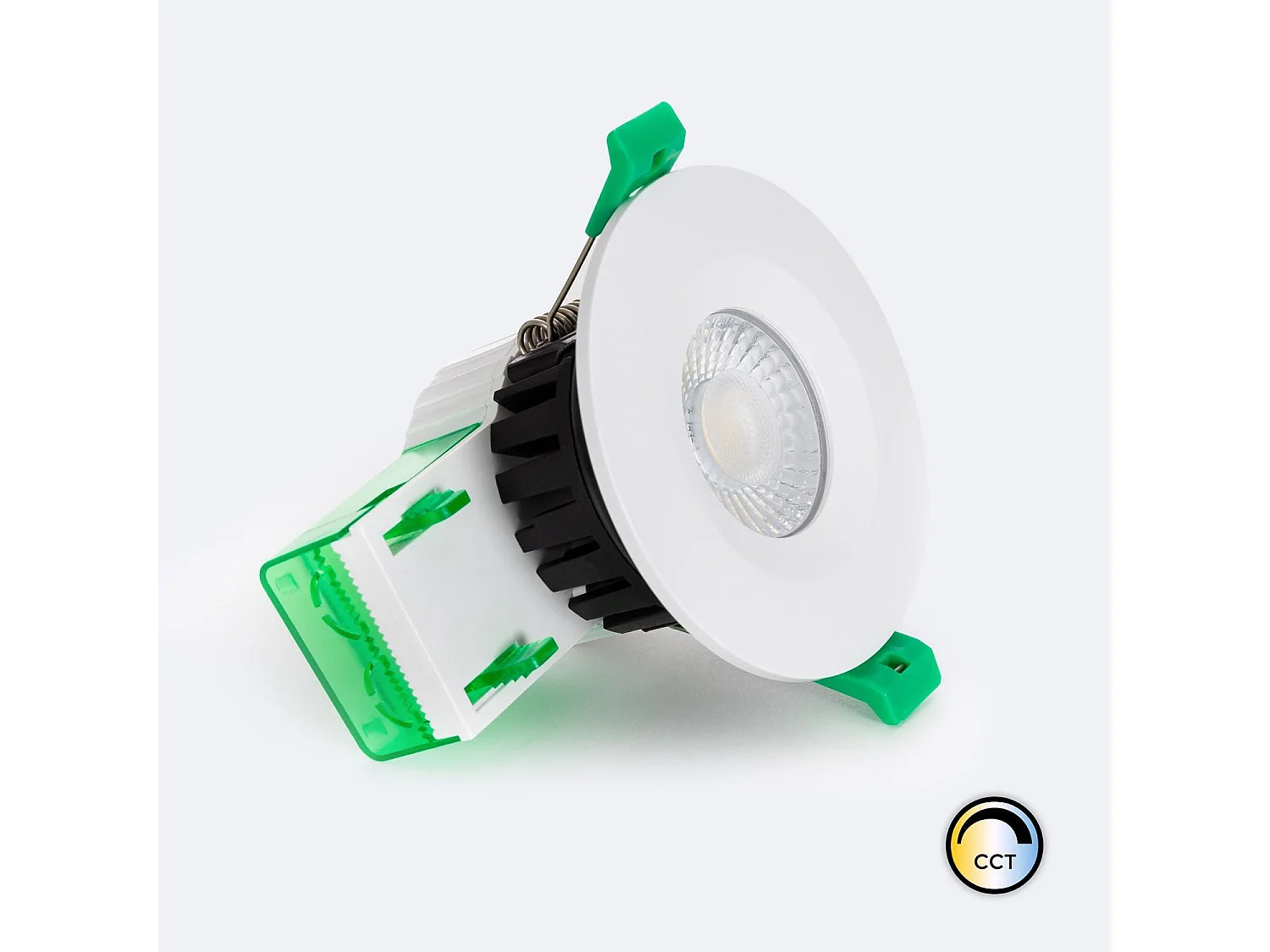 Spot Downlight Ignifuge LED 5-8W Rond Dimmable IP65 Coupe Ø 70 mm NF Sélectionnable (Neutre-Froid)