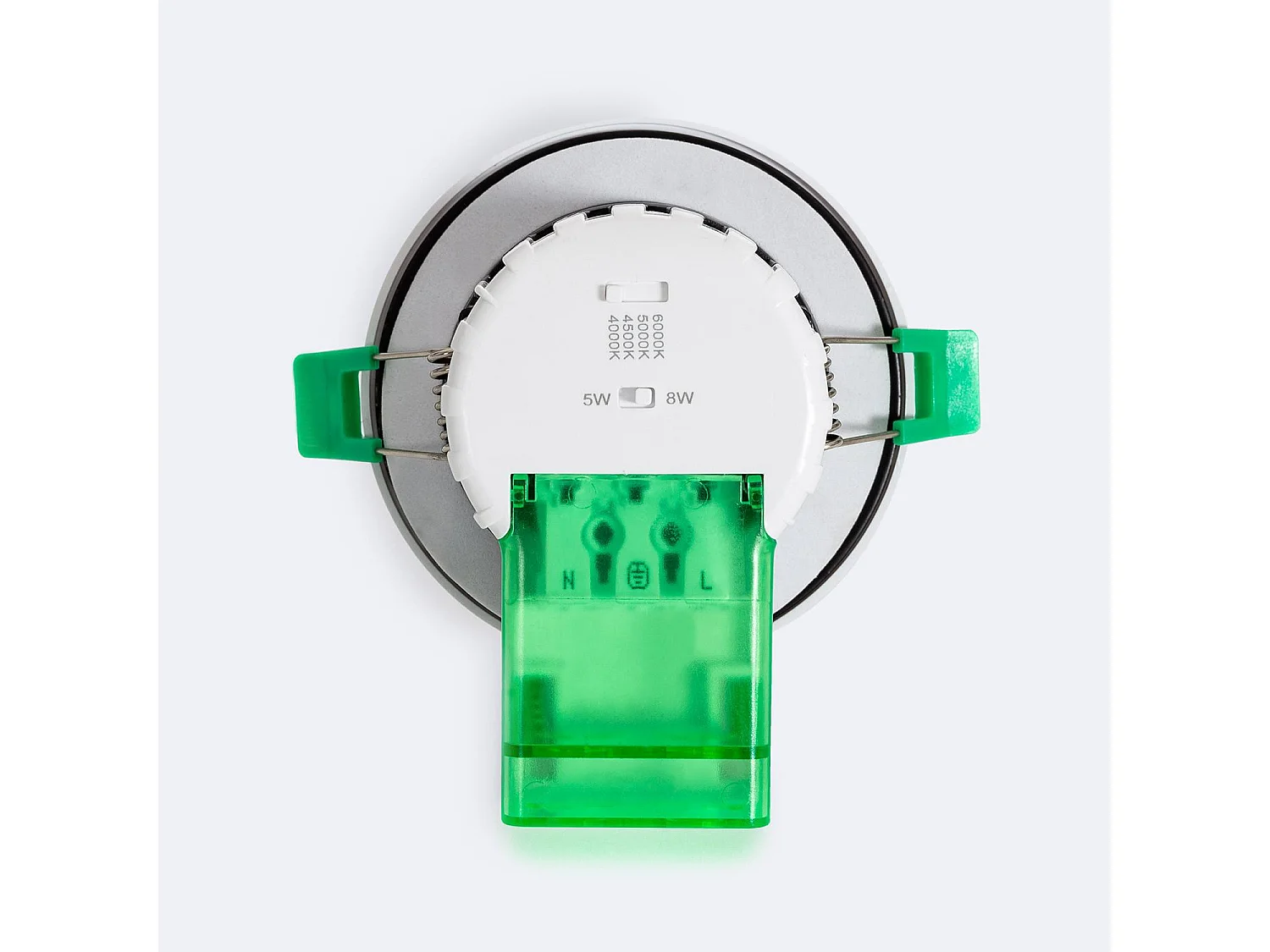 Spot Downlight Ignifuge LED 5-8W Rond Dimmable IP65 Coupe Ø 70 mm NF Sélectionnable (Neutre-Froid)