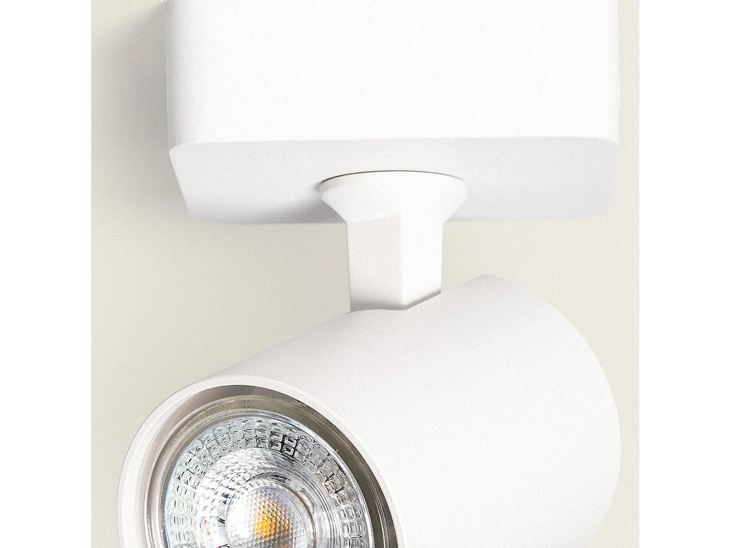 Plafonnier Orientable Cora 1 Spot Blanc Blanc