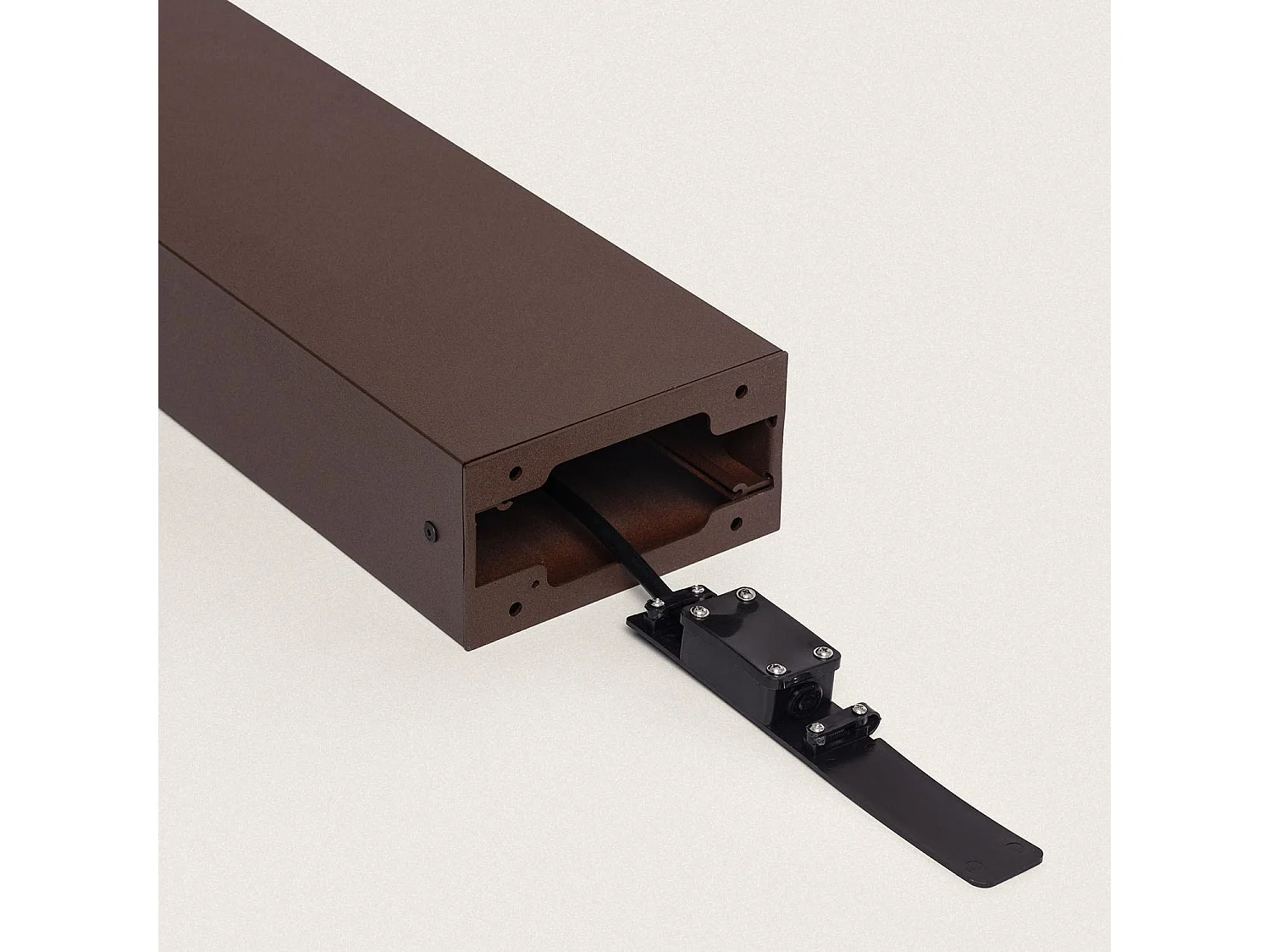 Balise LED 9W Extérieure Aluminium en Saillie sur Pied 80cm Sheffield  Rouille