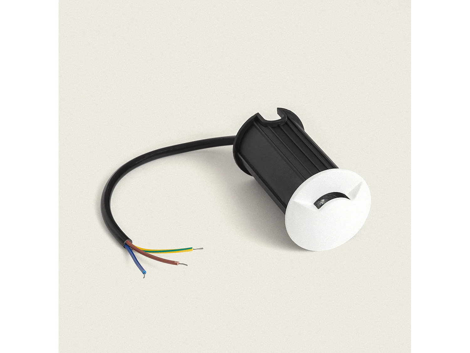 Balise Extérieure LED 1W Encastrable au Sol Letso 1L Blanche 2700K Blanc chaud