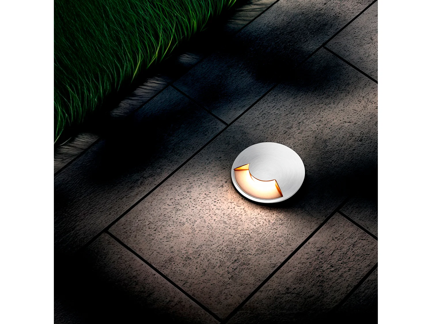 Balise Extérieure LED 1W Encastrable au Sol Letso 1L Blanche 2700K Blanc chaud