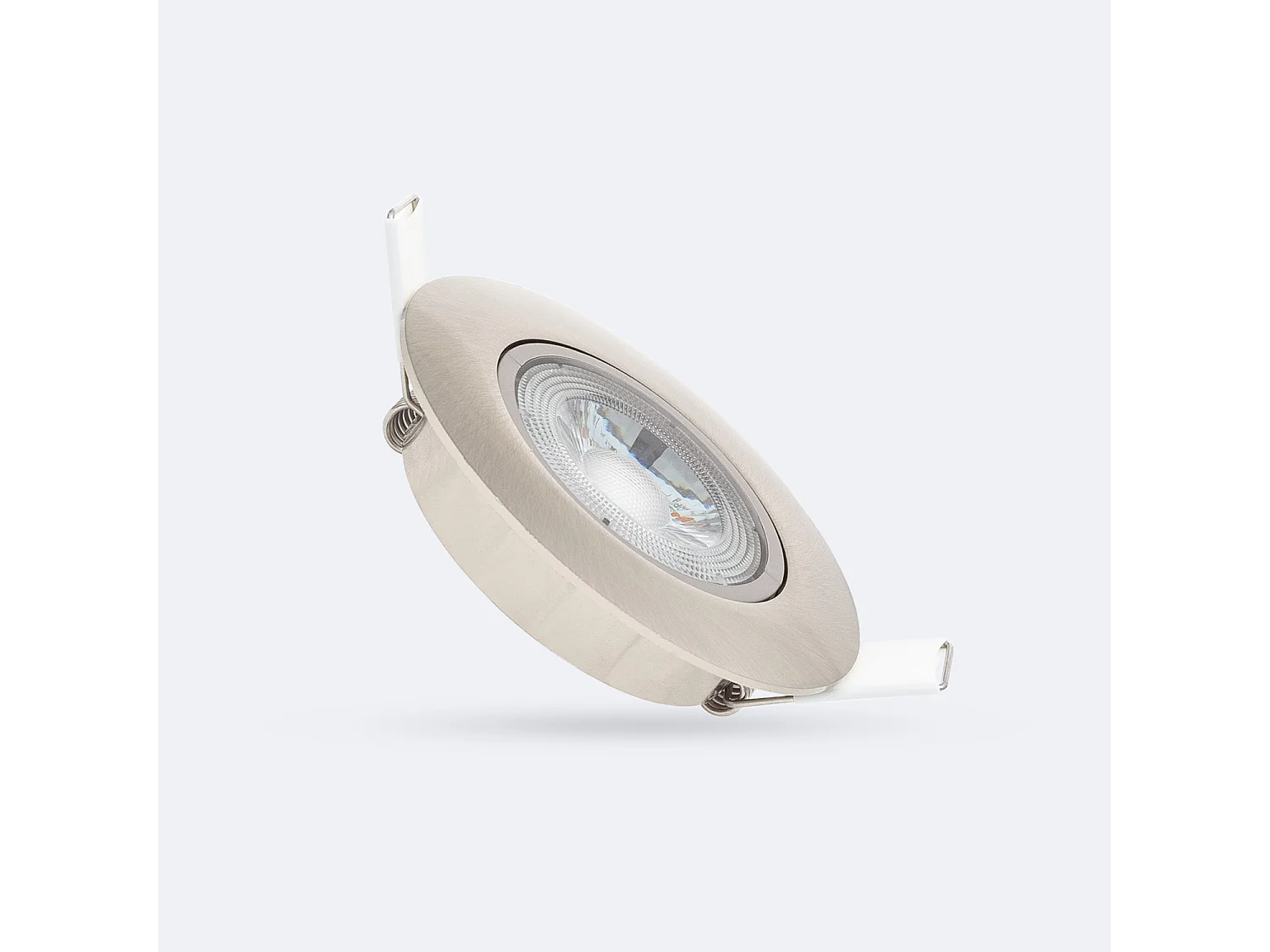 Foco Downlight LED 5W Direccionable Circular Níquel Cepillado Corte Ø 68 mm 4000K Blanco Neutro