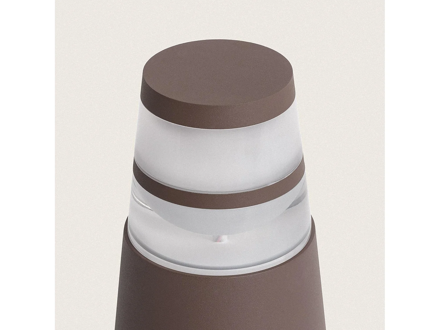 Balise Extérieure LED 9W sur Pied 30 cm en Saillie Dareh  Rouille