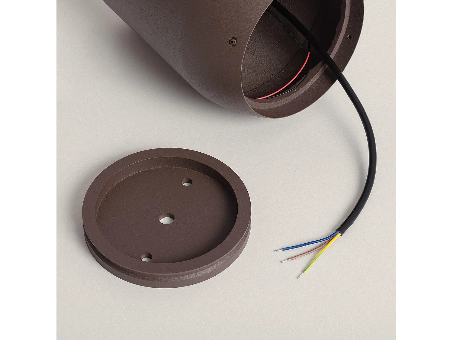 Balise Extérieure LED 9W sur Pied 30 cm en Saillie Dareh  Rouille