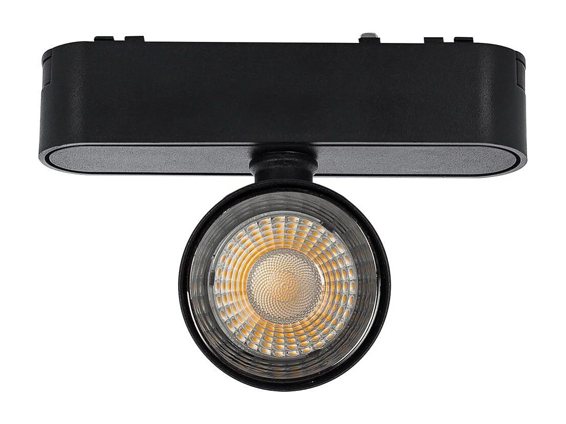 Spot LED sur Rail Magnétique 25mm Extra-Plat 12W 48V Noir 2700K Blanc chaud