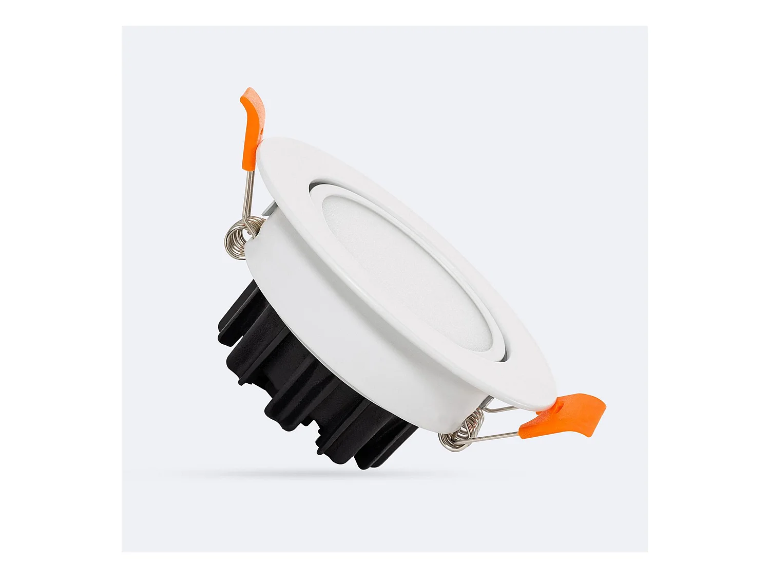 Downlight LED 6W Circolare Orientabile Foro Ø 105 mm IP44 2700K Bianco Caldo