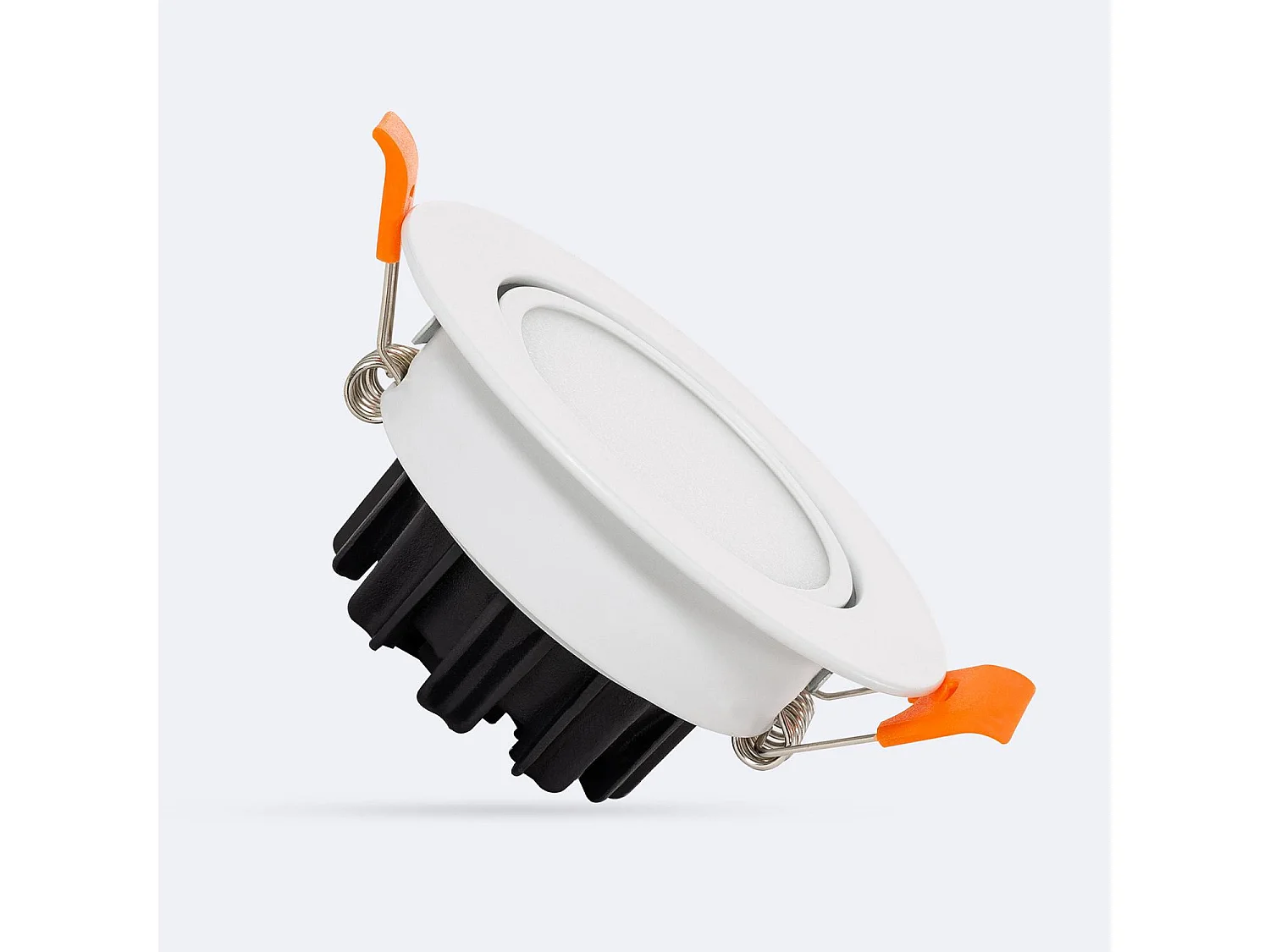 Downlight LED 6W Circular Direccionable Corte Ø 70 mm IP44 2700K Blanco Cálido