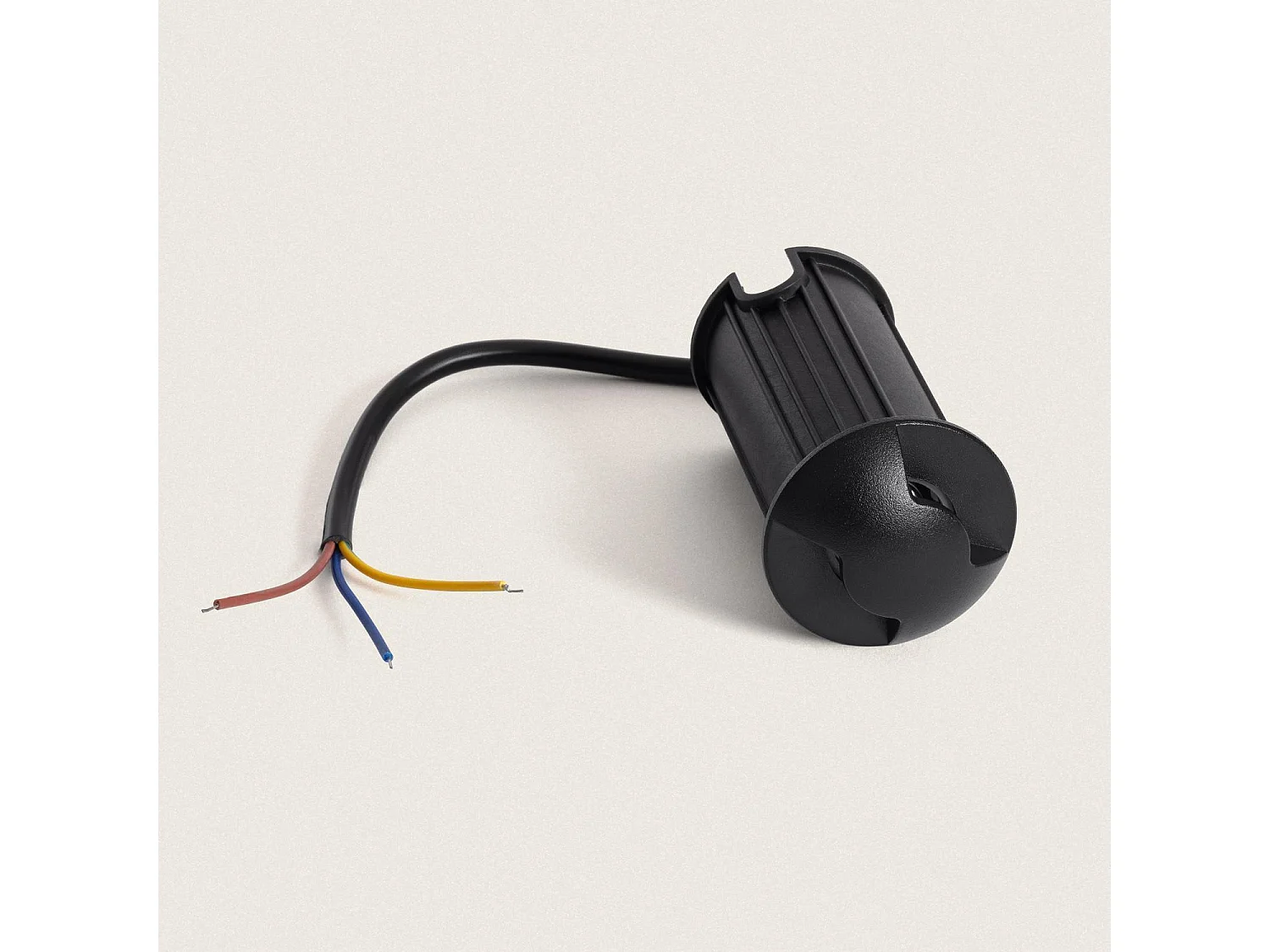 Baliza Exterior LED 1W Empotrable Suelo Letso 4L Negro 2700K Blanco Cálido