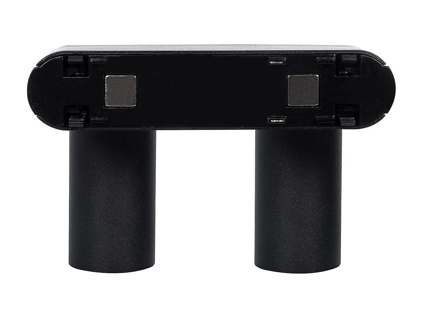 Spot LED sur Rail Magnétique 25mm Extra-Plat 10W Double 48V Noir 2700K Blanc chaud