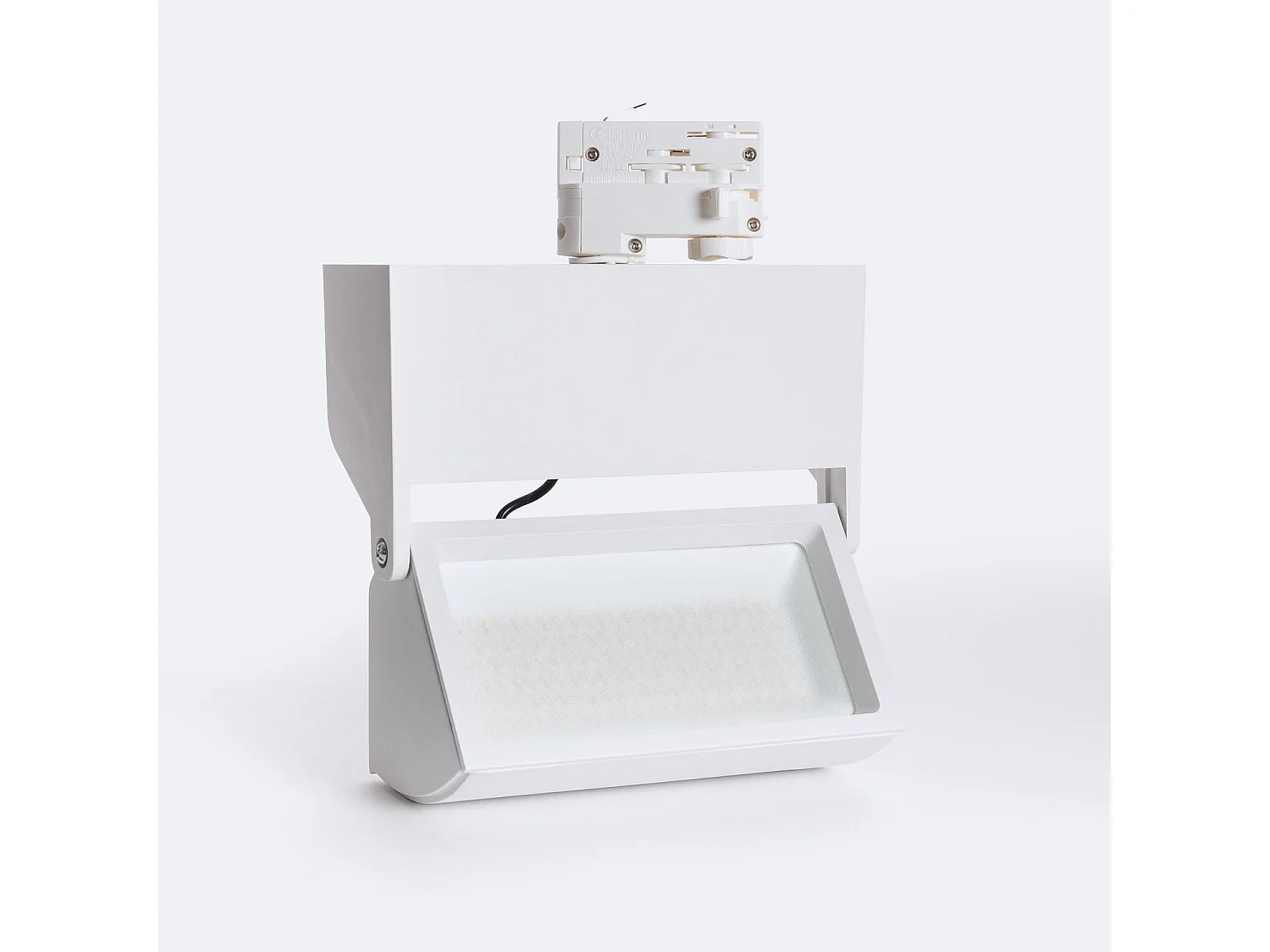 Spot LED sur Rail Triphasé 38W Piero 6000K Blanc froid