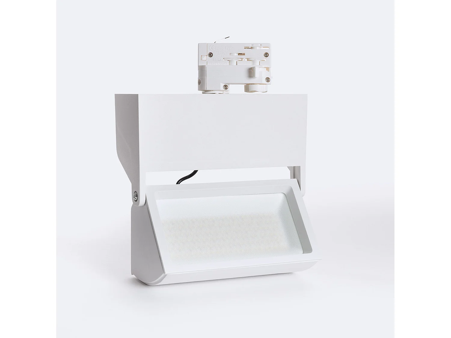 Spot LED sur Rail Triphasé 38W Piero 6000K Blanc froid