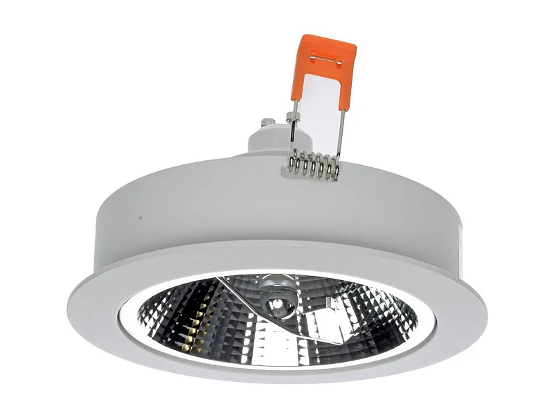 Faretto Downlight LED 12W Circolare AR111 Foro Ø 120 mm No Flicker 3000K Bianco Caldo