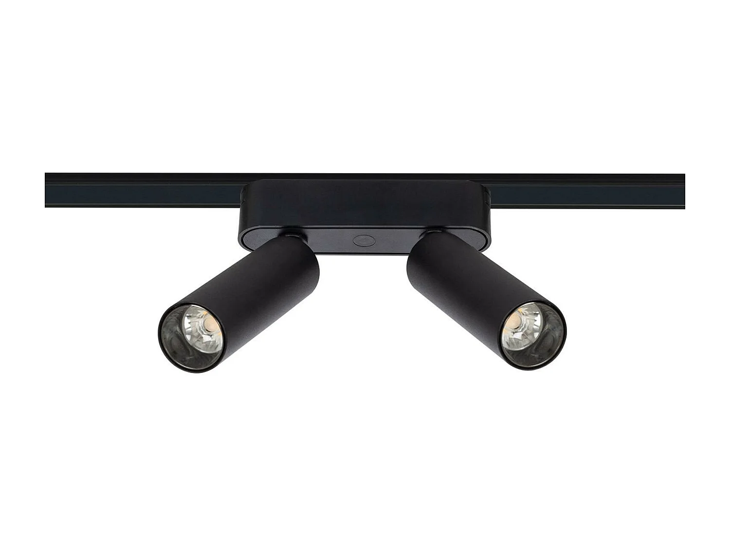 Spot LED sur Rail Magnétique 25mm Extra-Plat 14W Double 48V Noir 4000K Blanc neutre