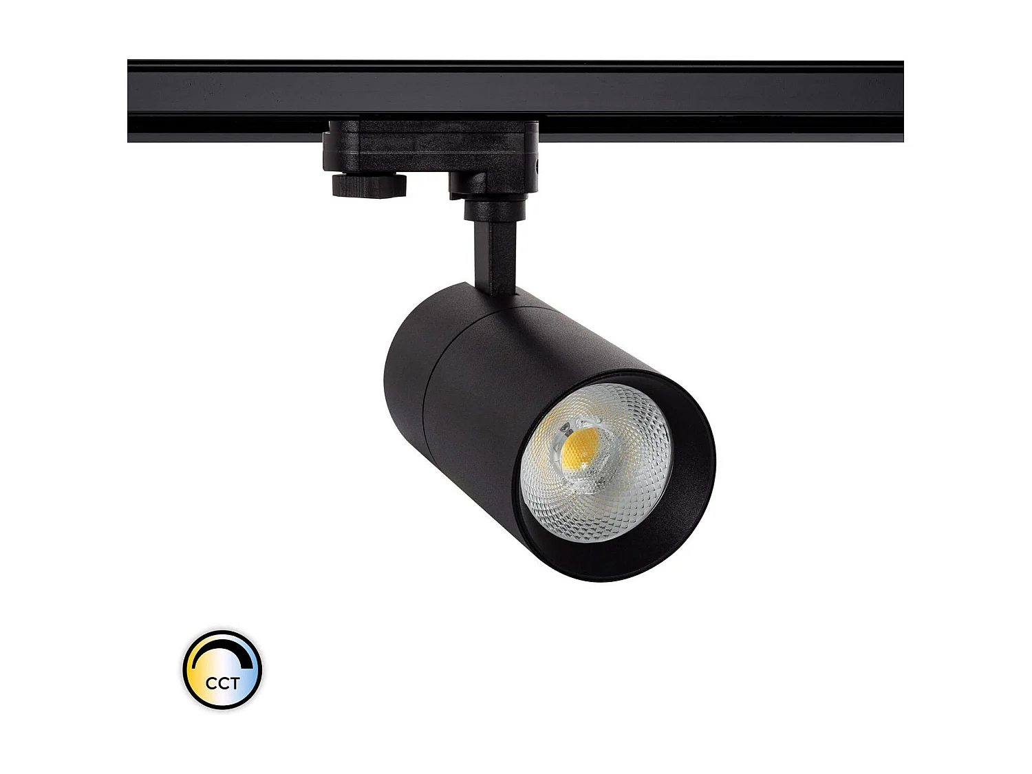 Spot LED sur Rail Triphasé 20W Onuba CCT Sélectionnable Noir Blanc