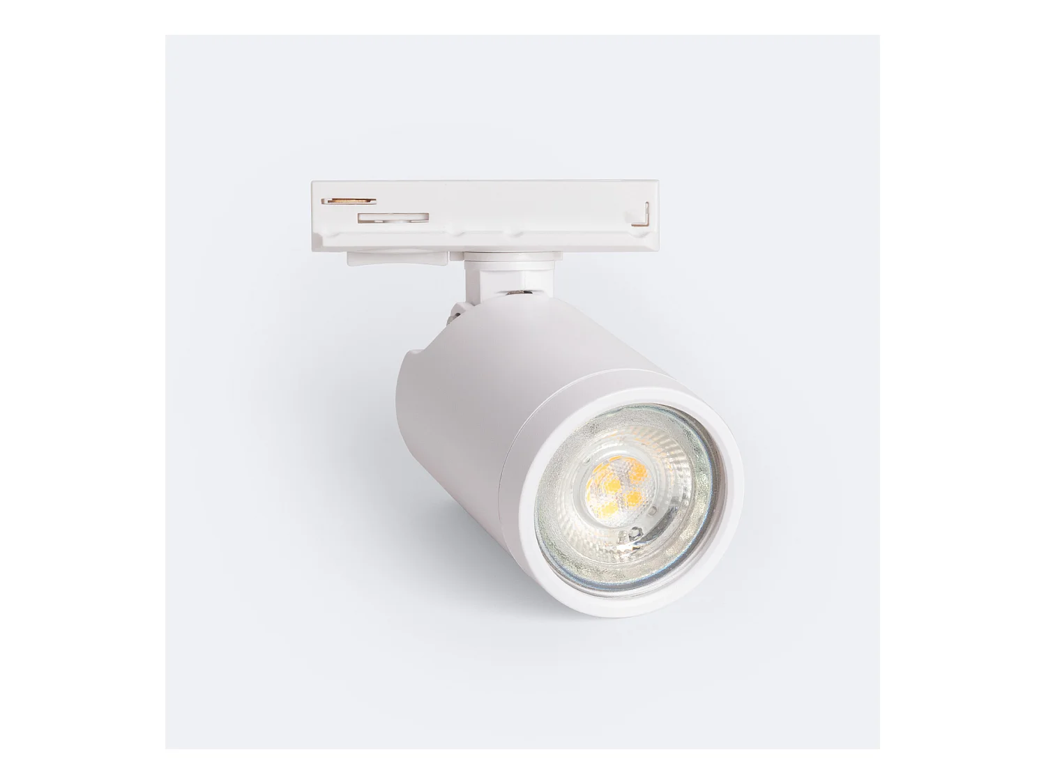Spot à Douille sur Rail Monophasé Davos pour Ampoule GU10 / GU5.3  Blanc