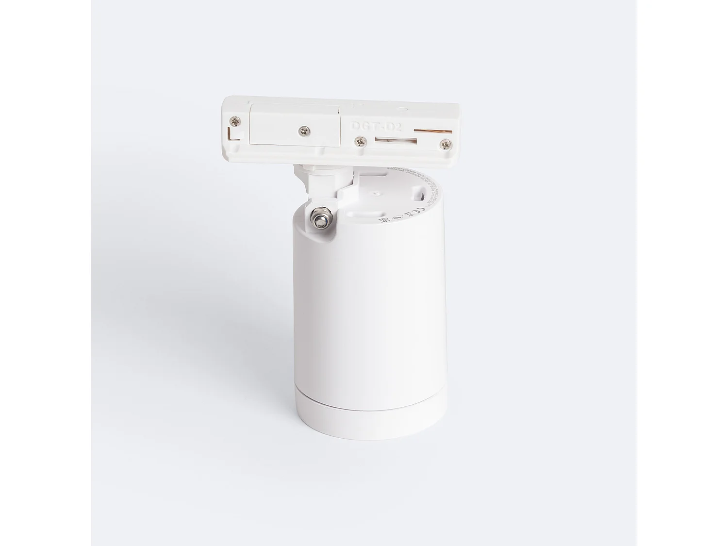 Spot à Douille sur Rail Monophasé Davos pour Ampoule GU10 Blanc