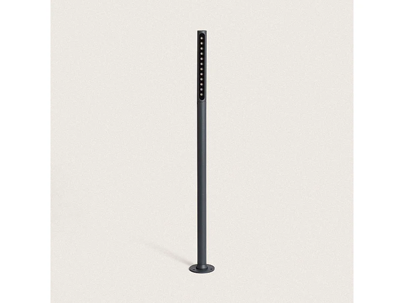 Balise Extérieure LED 9W sur Pied 80cm en Saillie Aidan  Rouille