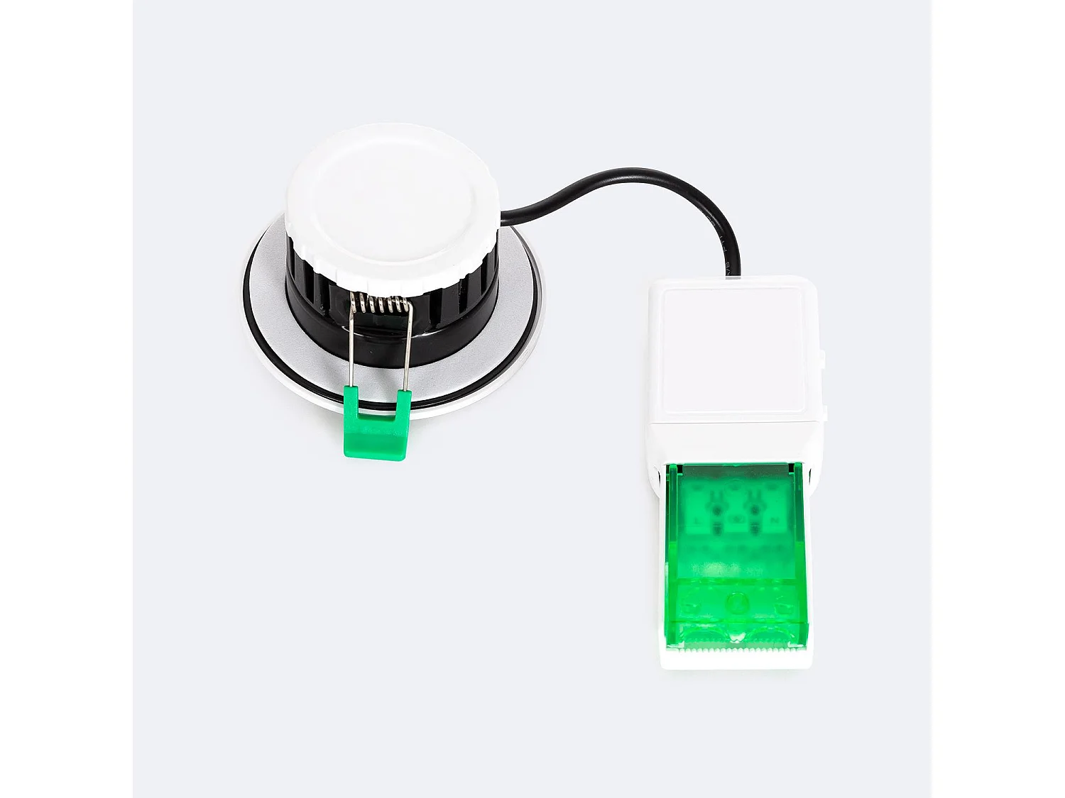 Spot Downlight Ignifuge LED 5-8W Rond Dimmable IP65 Coupe Ø 65 mm NF Sélectionnable (Neutre-Froid)