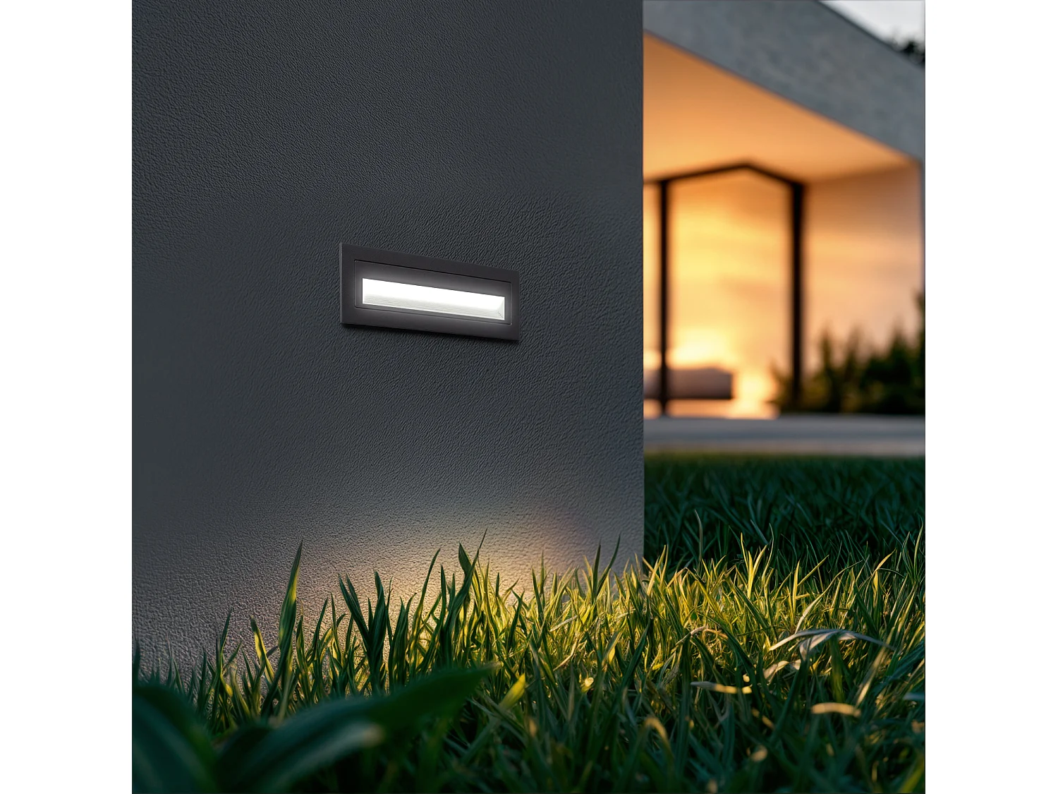 Baliza Exterior LED 3W Empotrable Pared Antracita Path Antracita