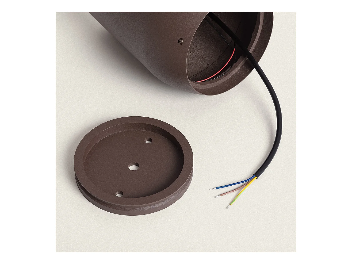 Balise Extérieure LED 9W sur Pied 30 cm en Saillie Danko Rouille